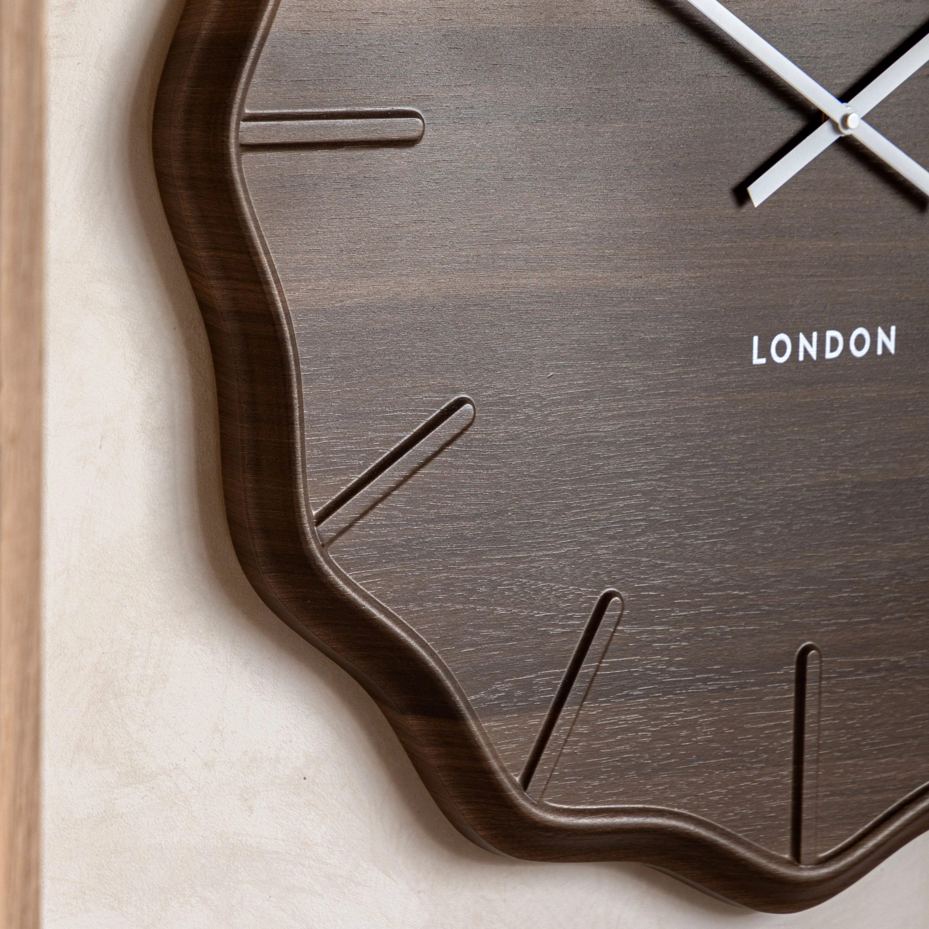 Harley Wall Clock Dark Cedar - Image 4