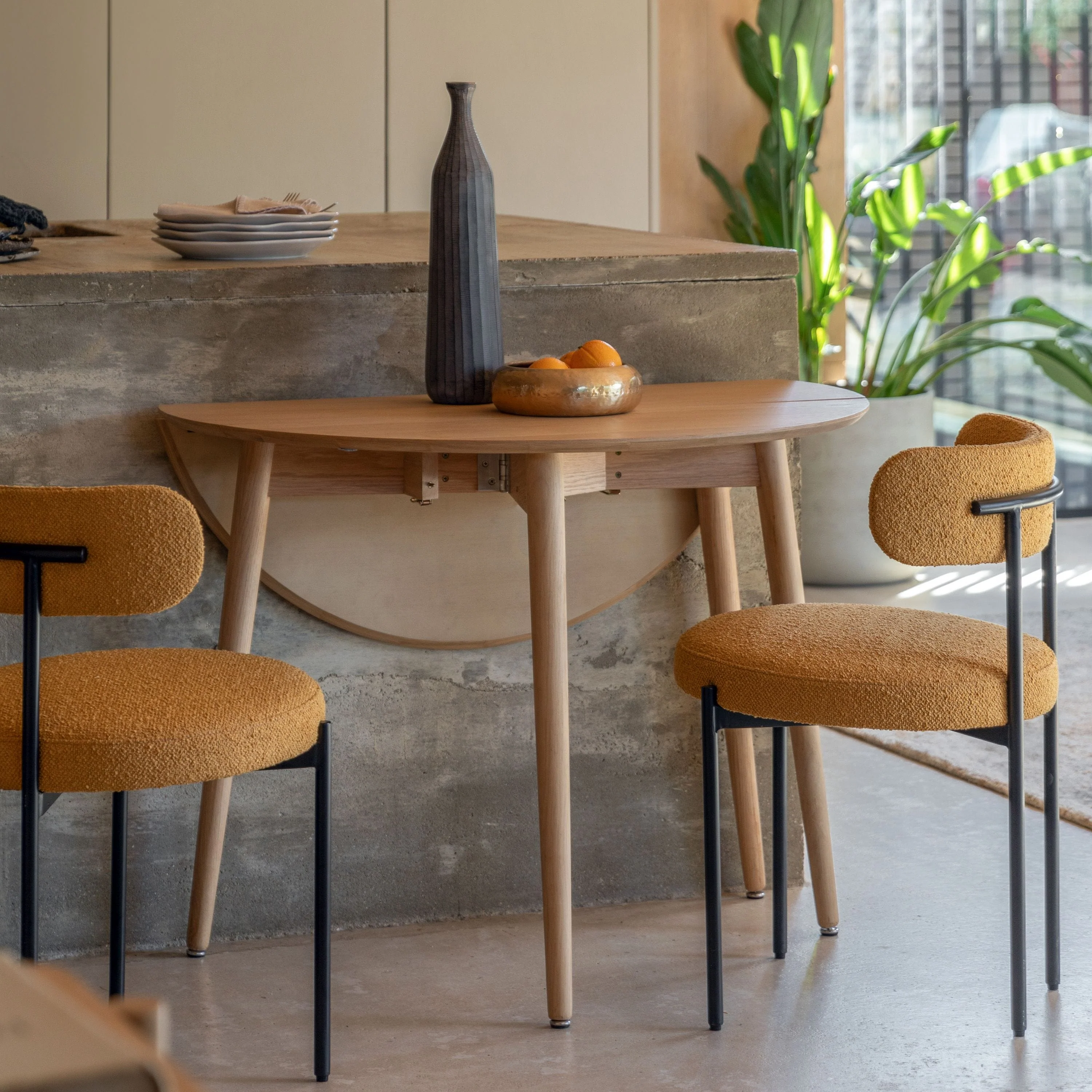 Hatter Folding Dining Table Natural