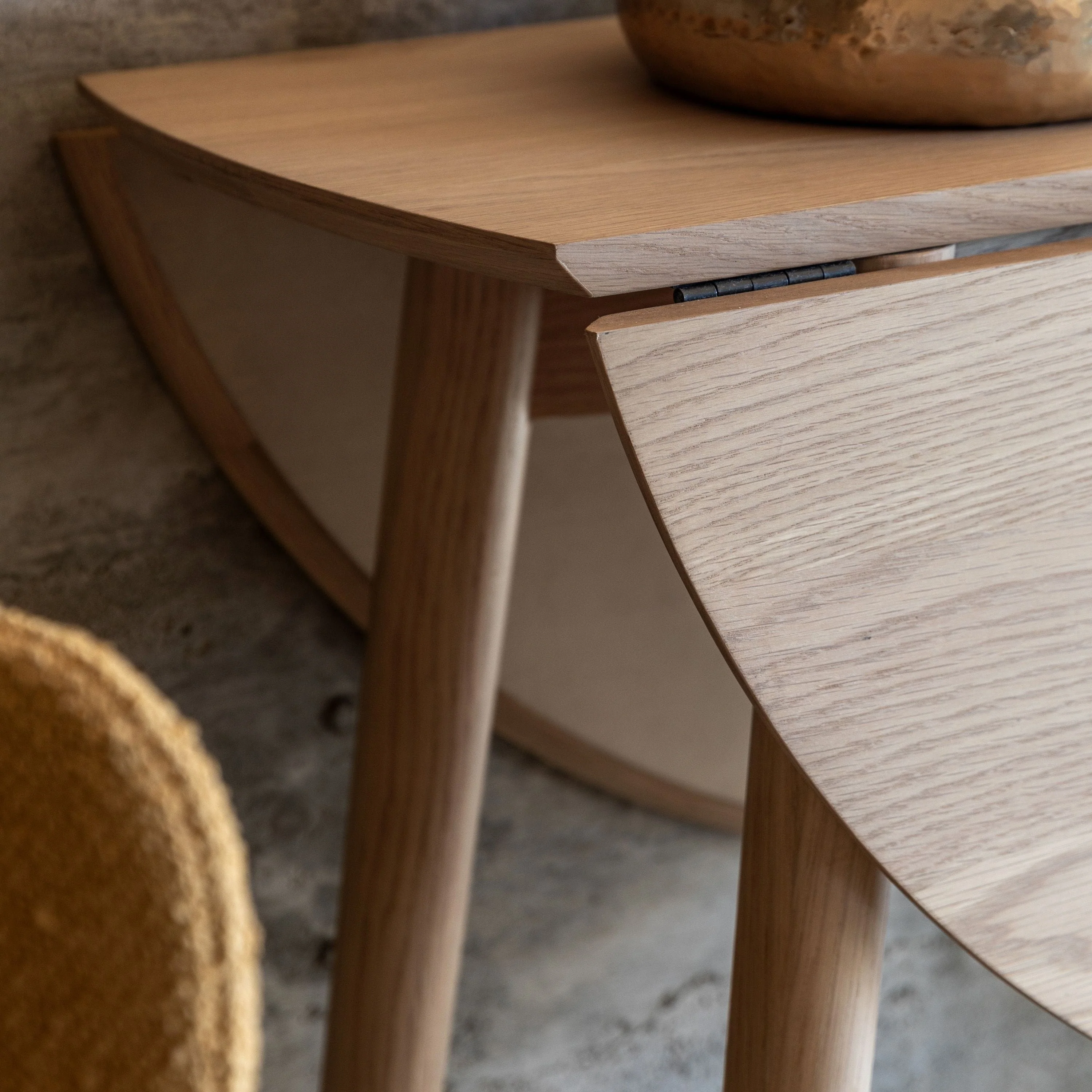 Hatter Folding Dining Table Natural - Image 3