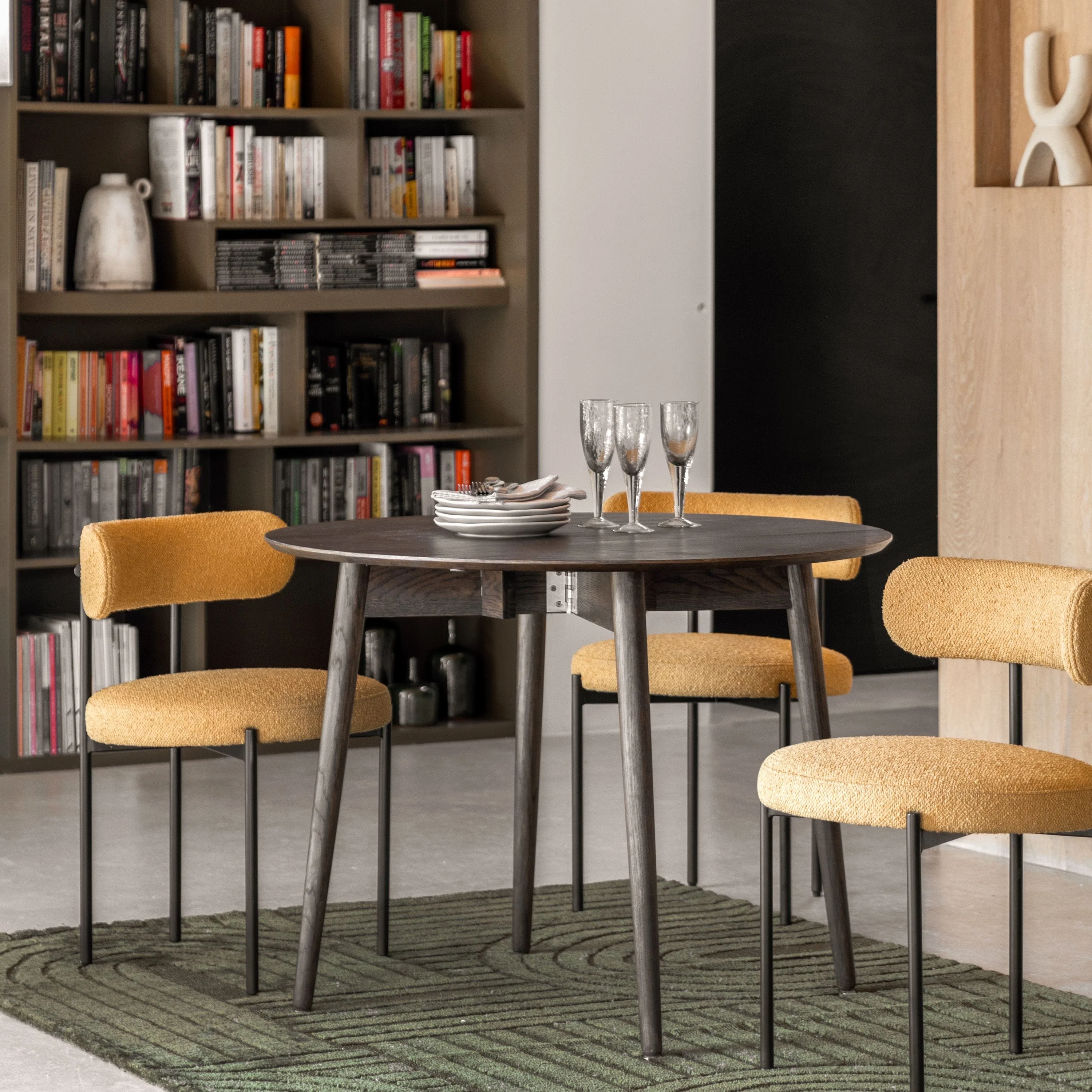 Hatter Folding Dining Table Smoked