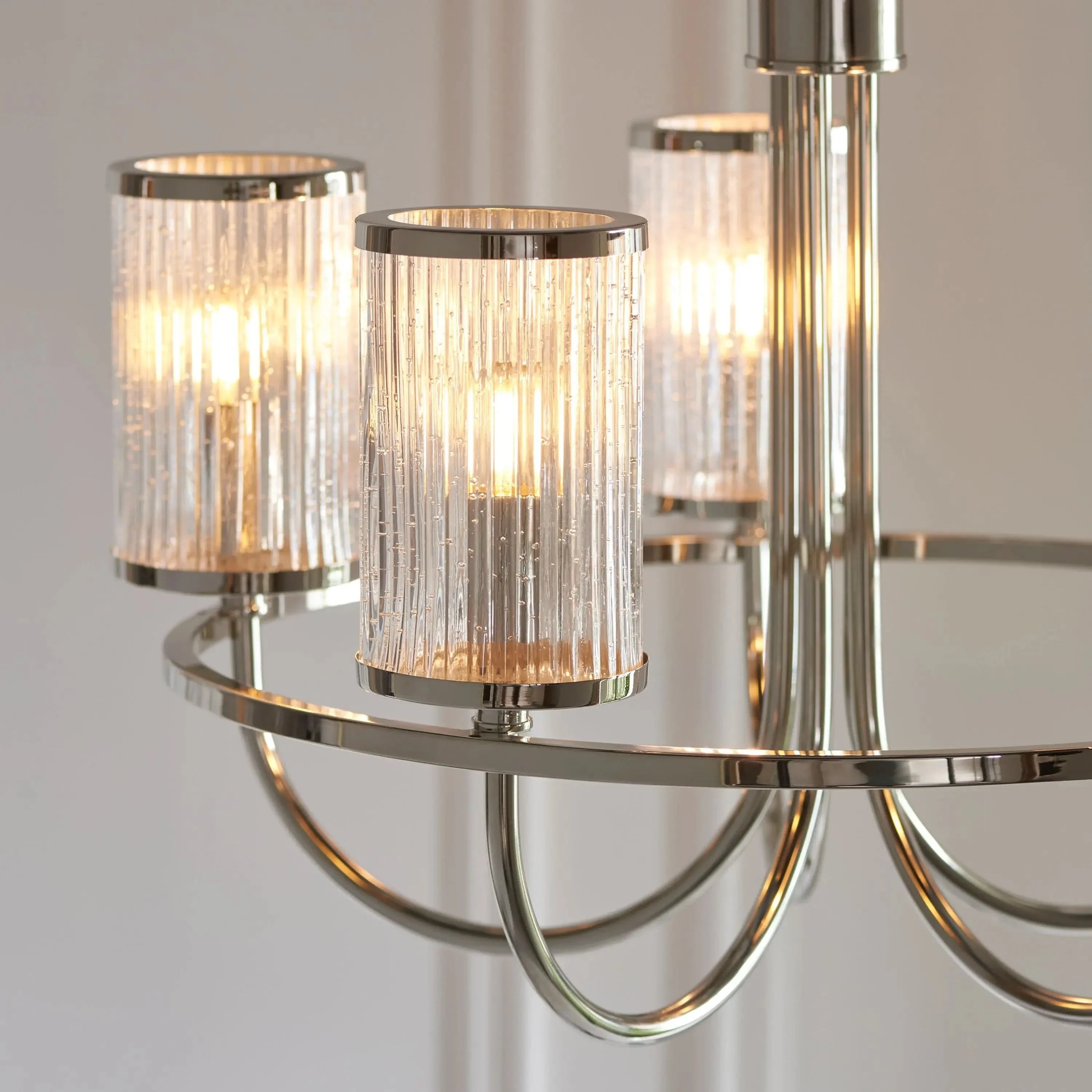 Henners 5 Pendant Light Bright Nickel - Image 3