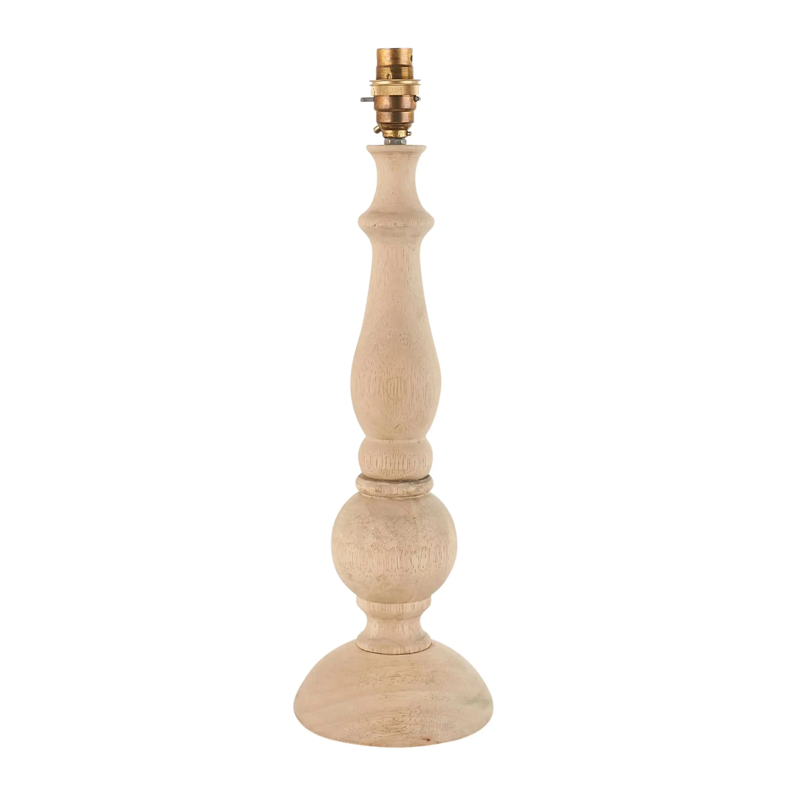 Hidcote Table Lamp Base Natural Wood - Image 2