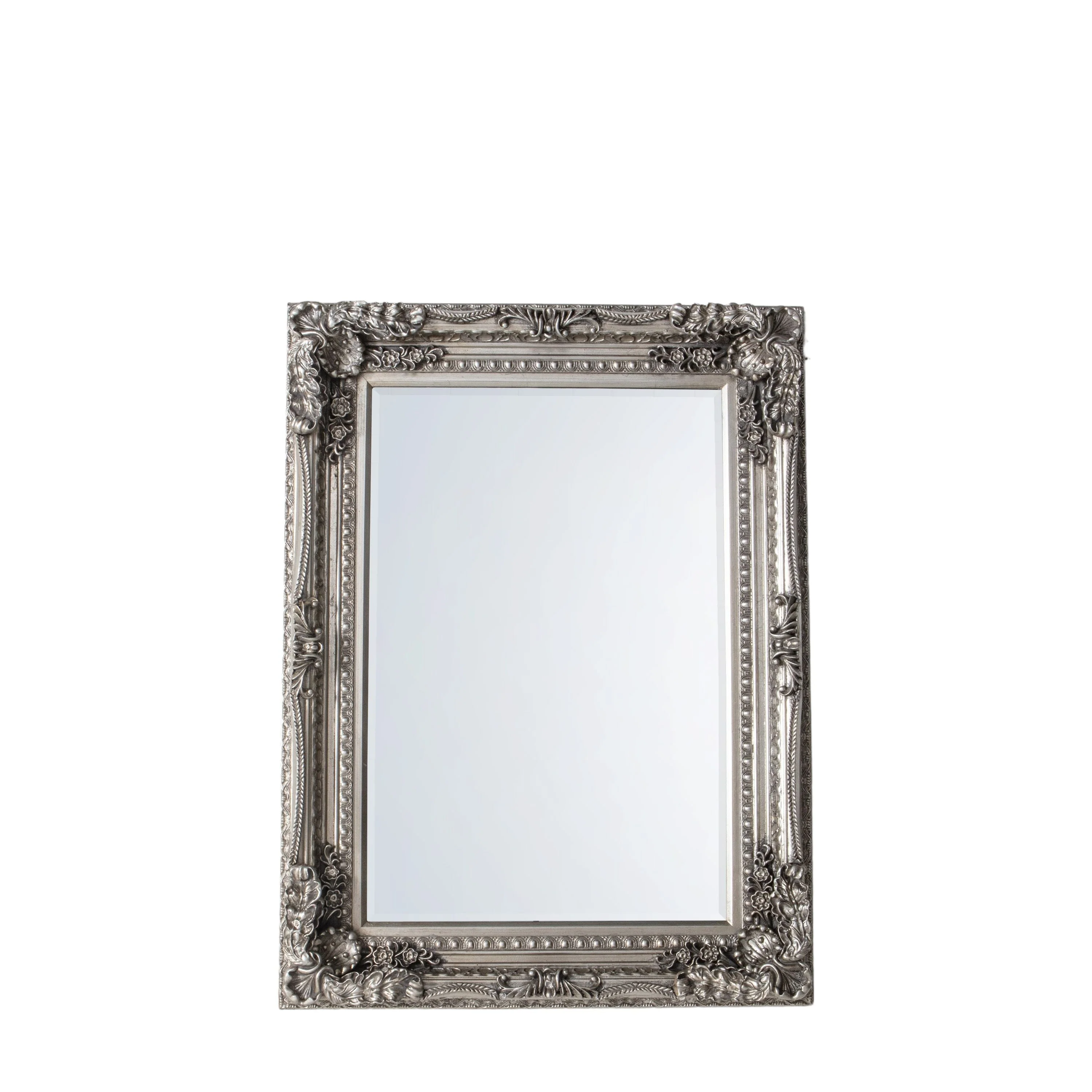 Carved Louis Mirror Silver