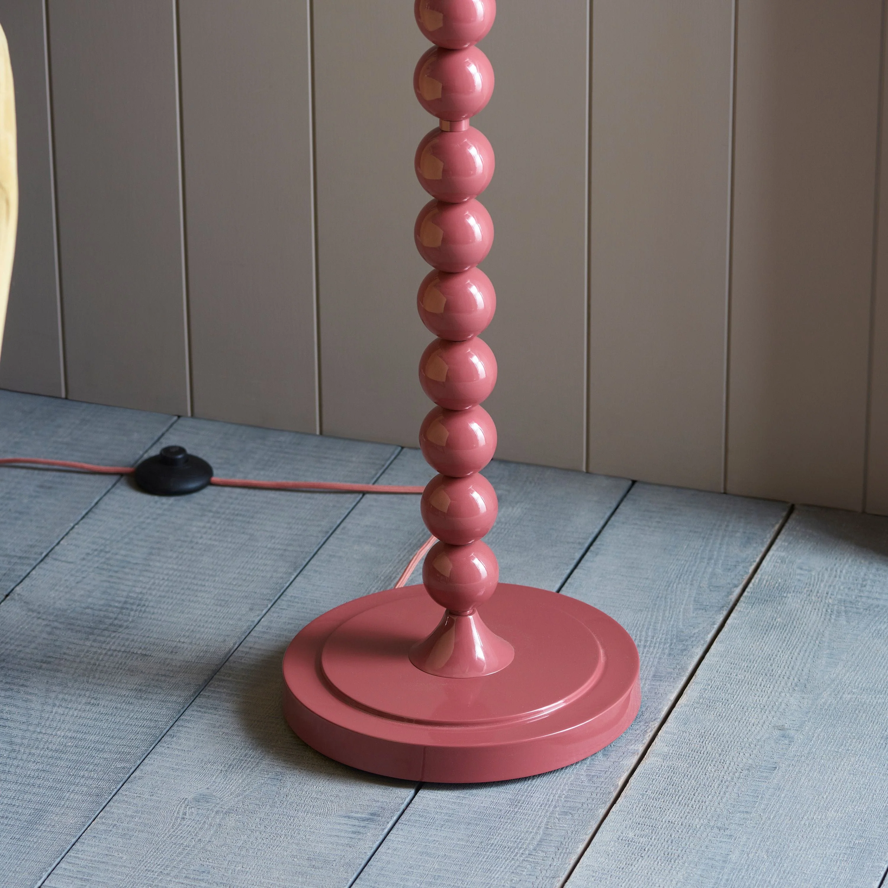 Higgledy Floor Lamp Base Gloss Pink Clay Paint - Image 4