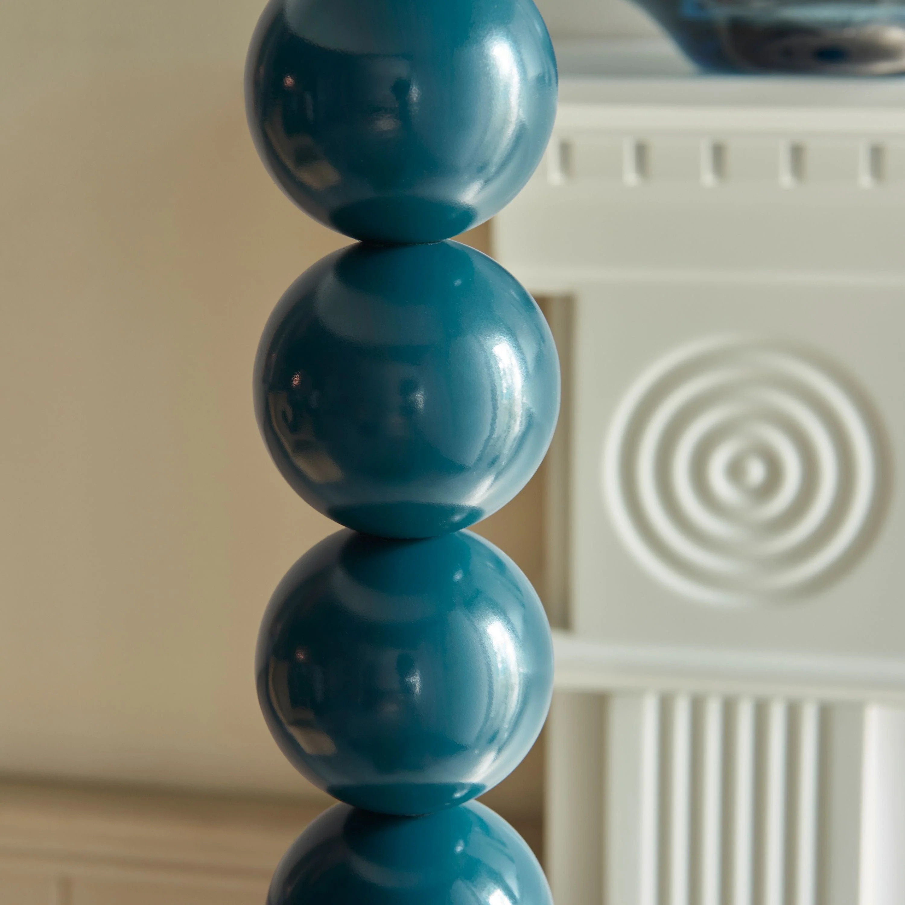 Higgledy Floor Lamp Base Gloss Marlin Blue Paint - Image 3