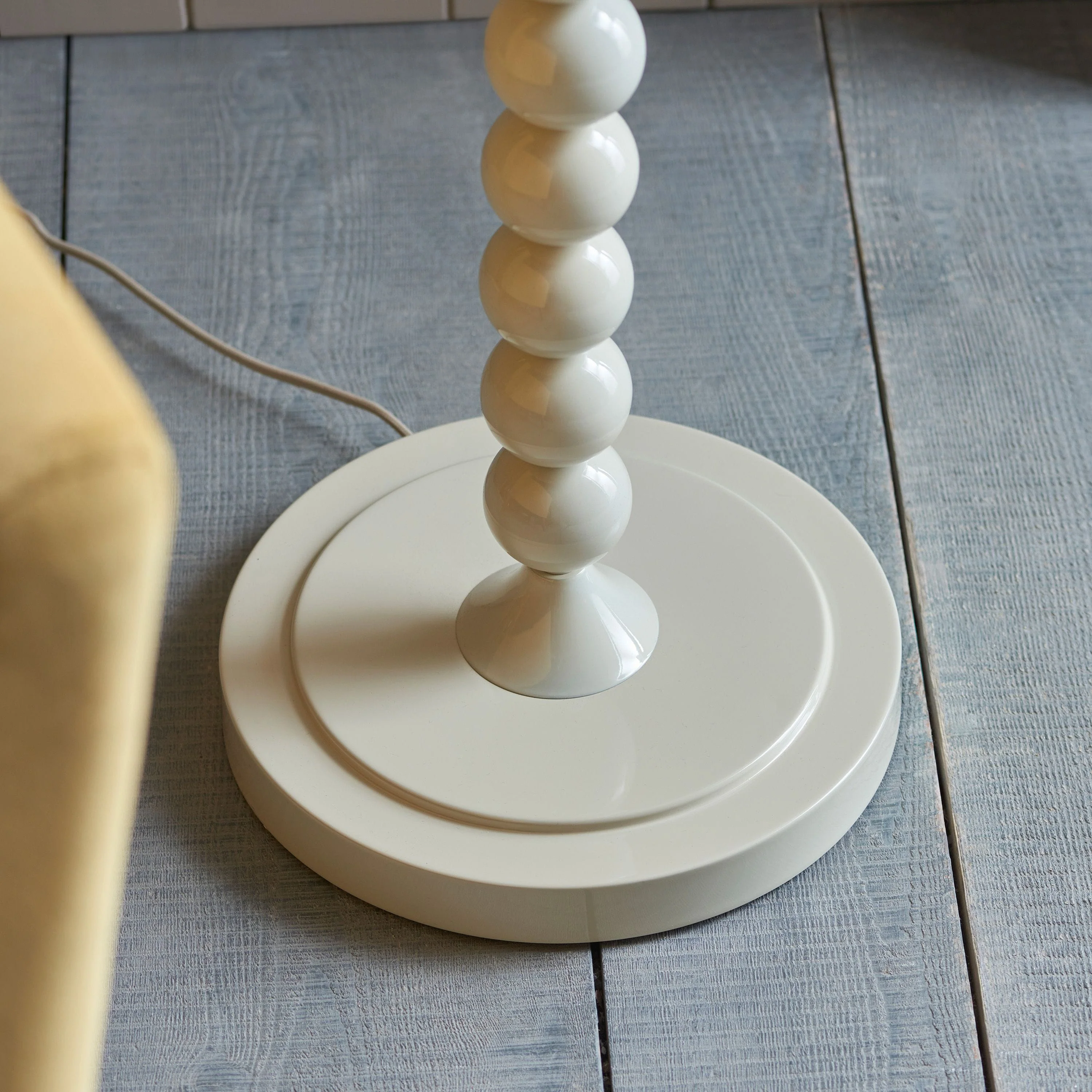 Higgledy Floor Lamp Base Gloss Almond White Paint - Image 6