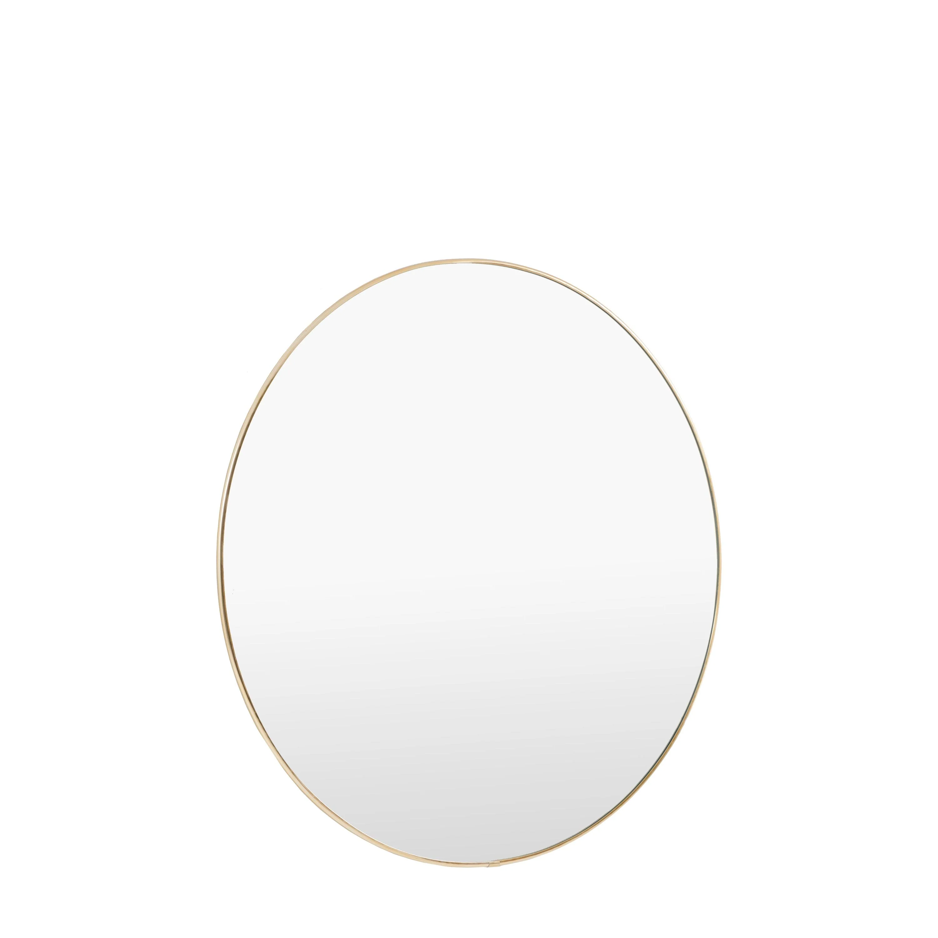 Highline Round Mirror Brass Large - Image 3