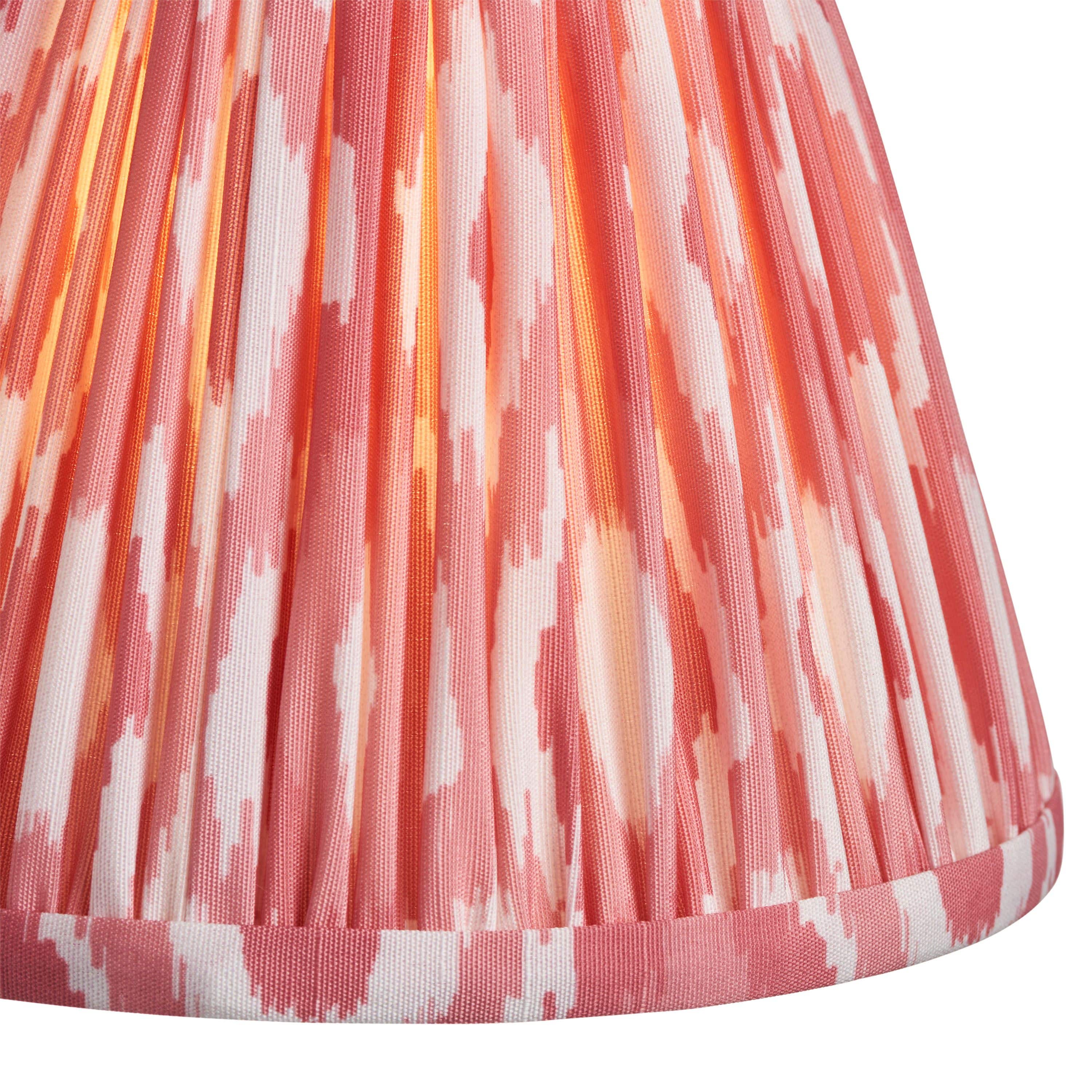 Ikat Shade Coral Pink Fabric 16cm - Image 2