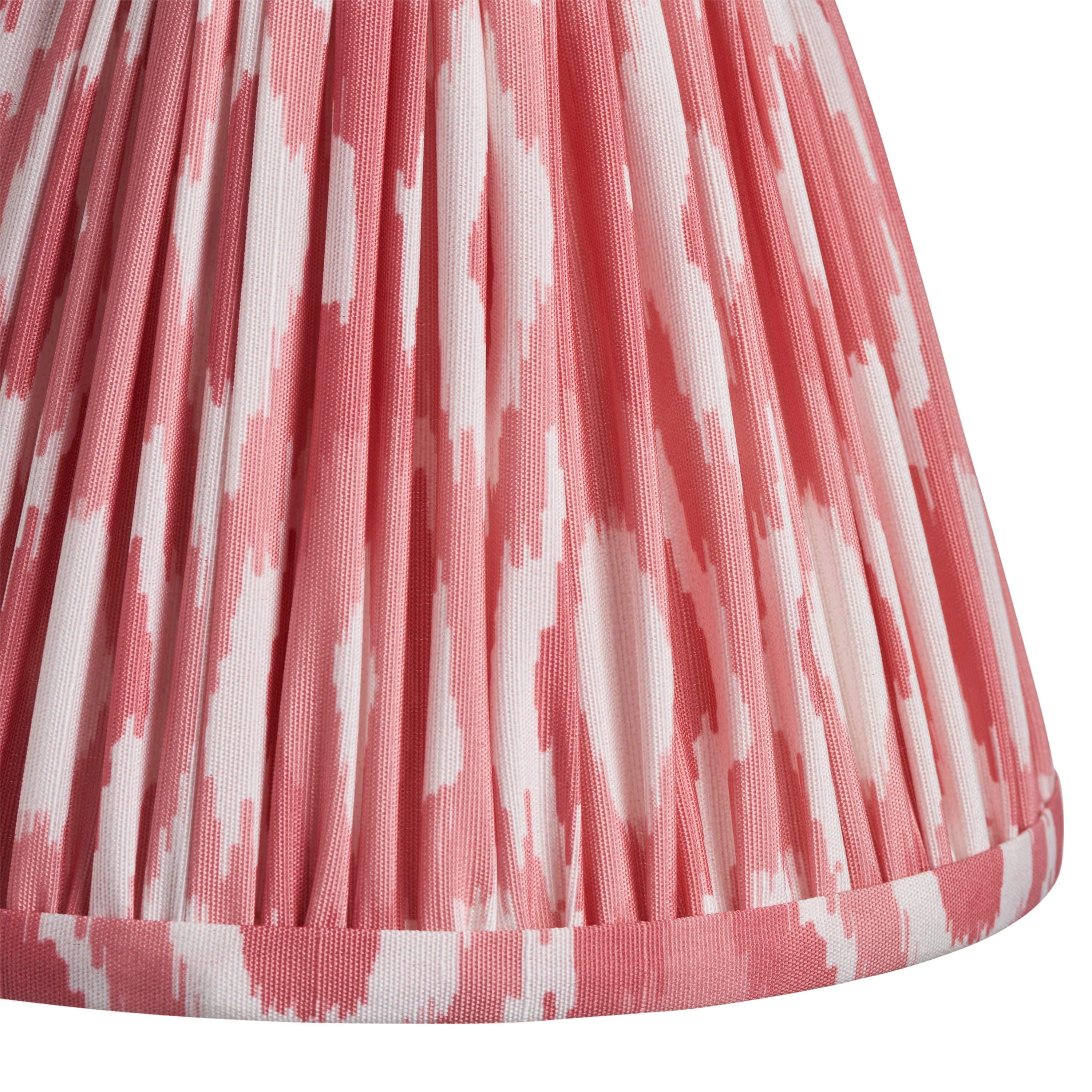Ikat Shade Coral Pink Fabric 16cm - Image 3