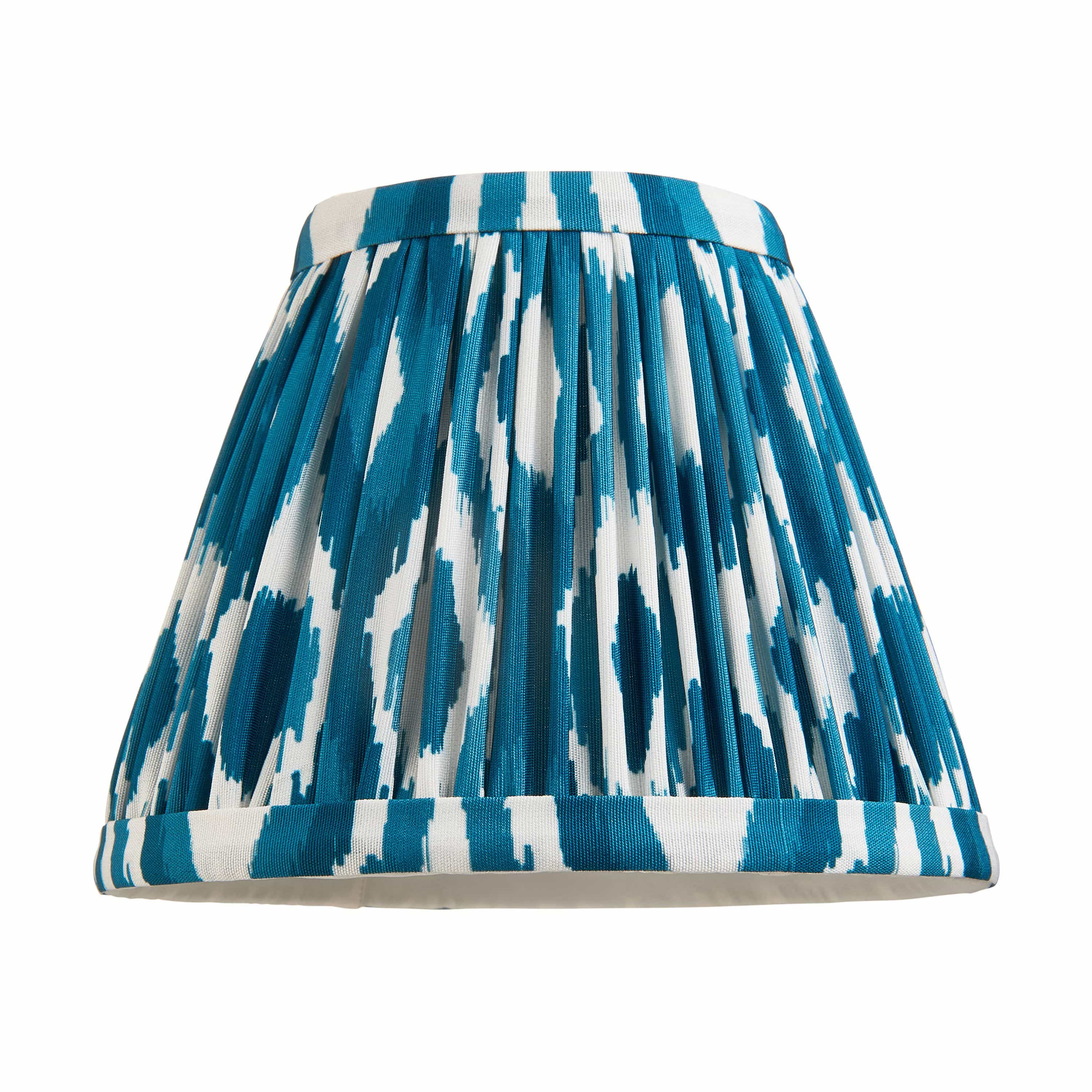Ikat Shade Marlin Blue Fabric 16cm - Image 2