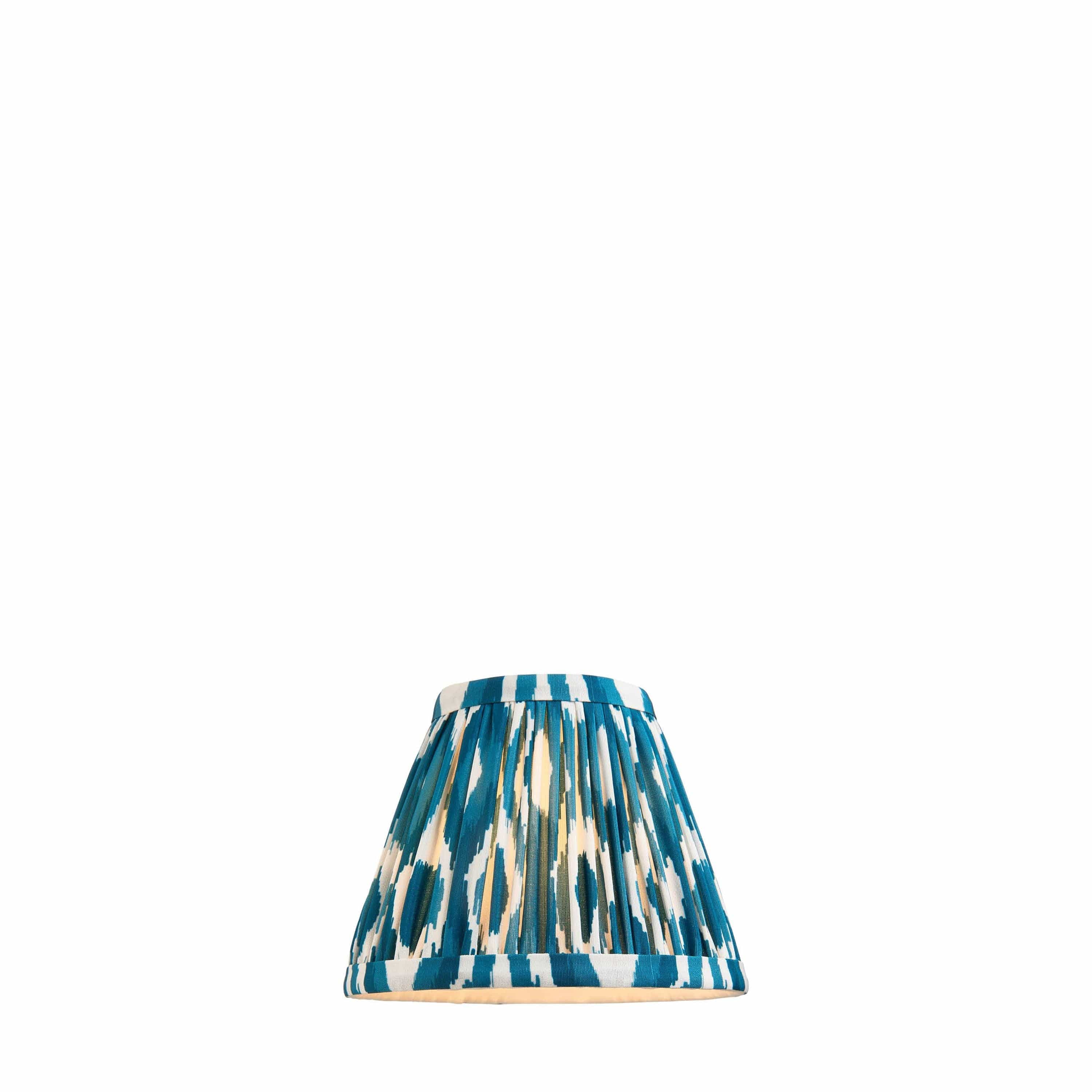 Ikat Shade Marlin Blue Fabric 16cm - Image 6
