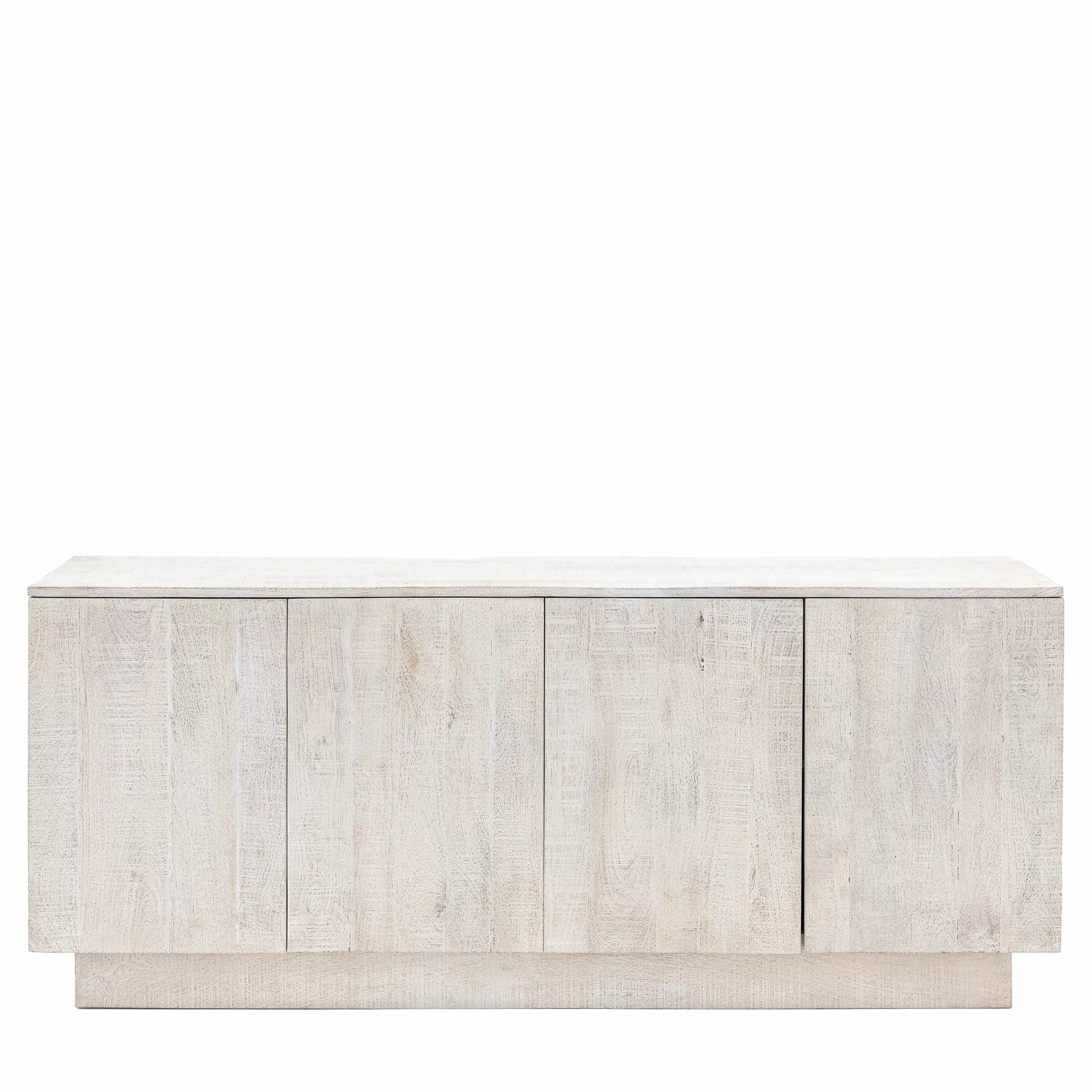 Wolsty 4 Door Sideboard Whitewash 1700x450x700mm - Image 4
