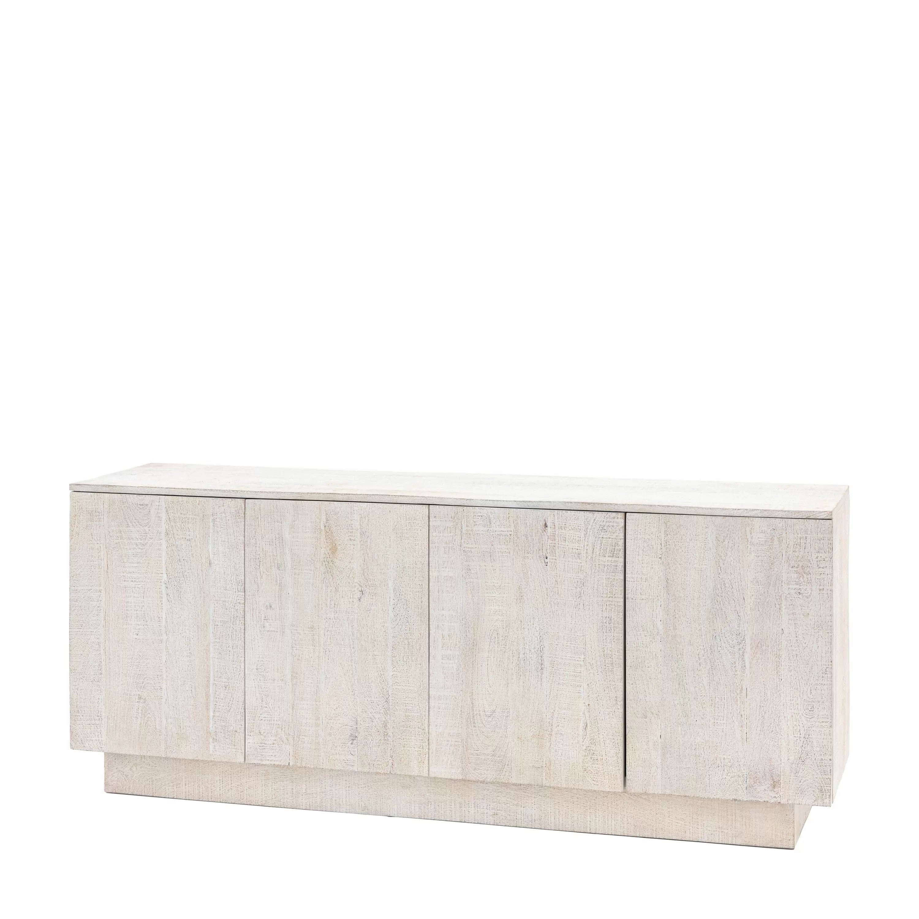 Wolsty 4 Door Sideboard Whitewash 1700x450x700mm - Image 5