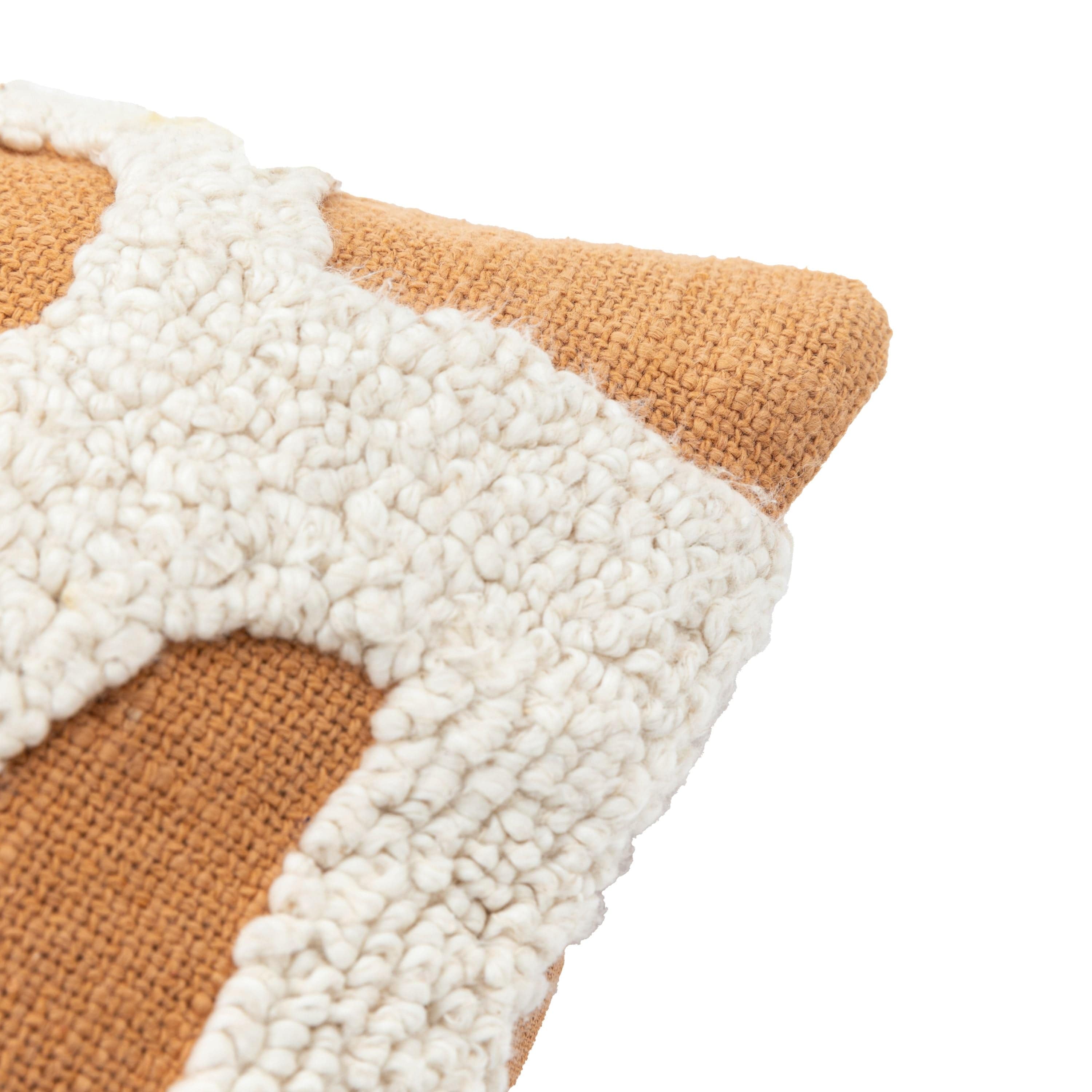 Kalho Embroidered Cushion Apricot - Image 8