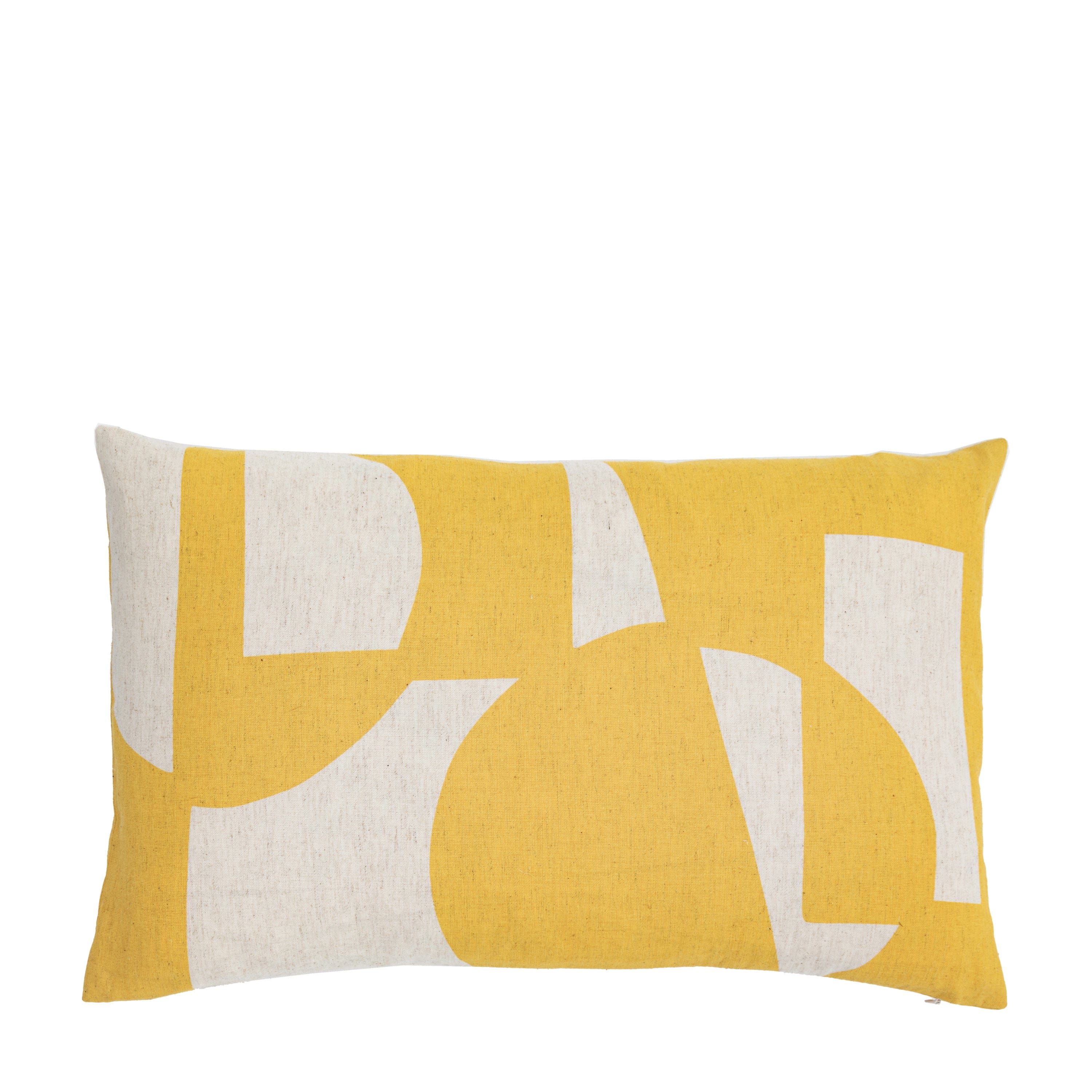Kalmar Graphic Cushion Mustard - Image 5