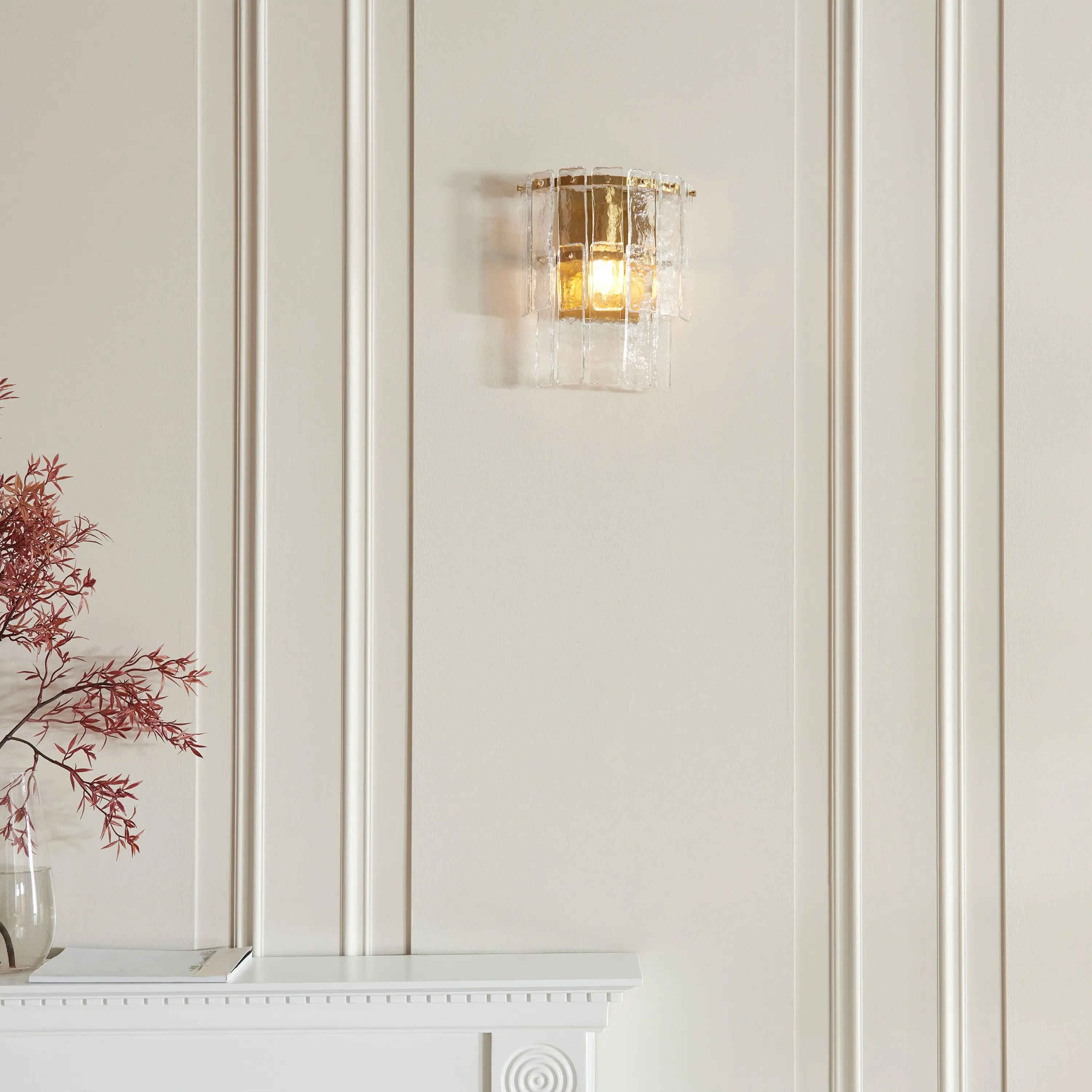 Karine Wall Light Brushed Aged Brass - Image 2