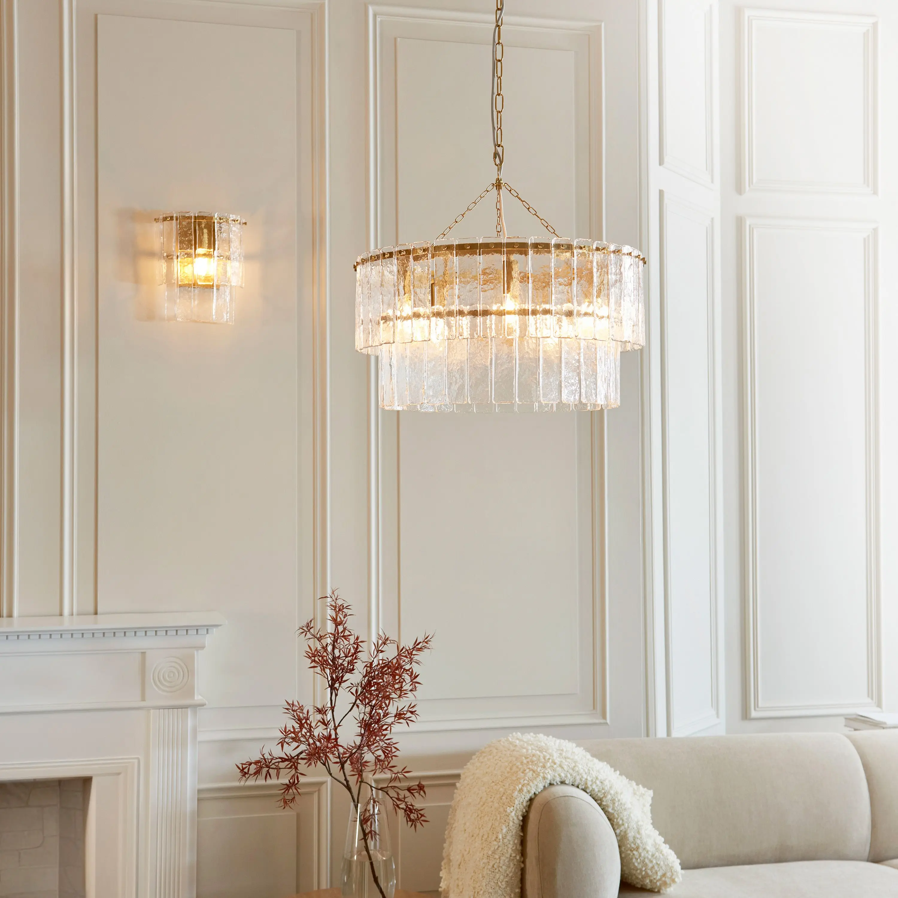 Karine Wall Light Brushed Aged Brass - Image 3