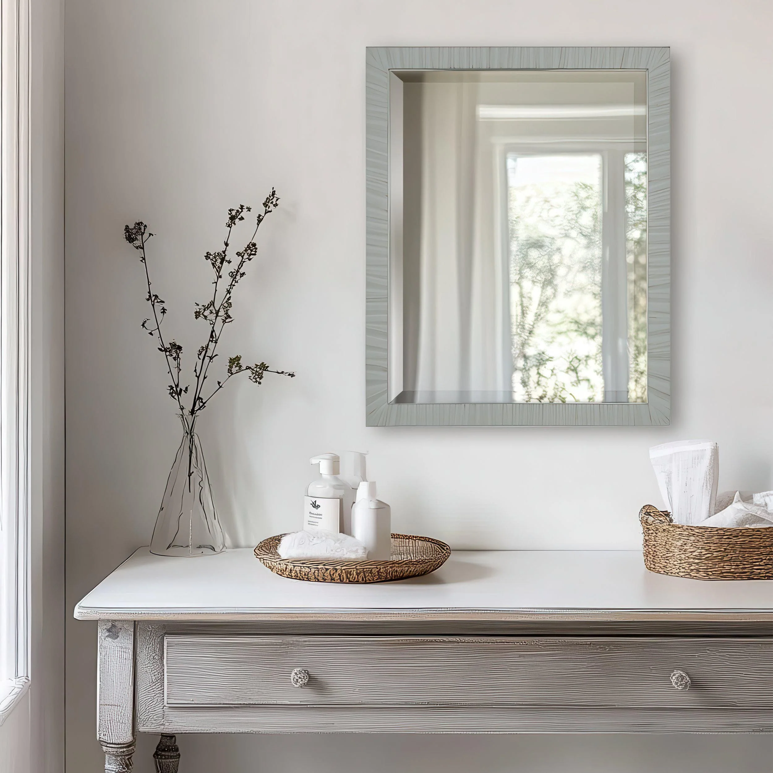 Cromer Mirror Soft Grey - Image 3