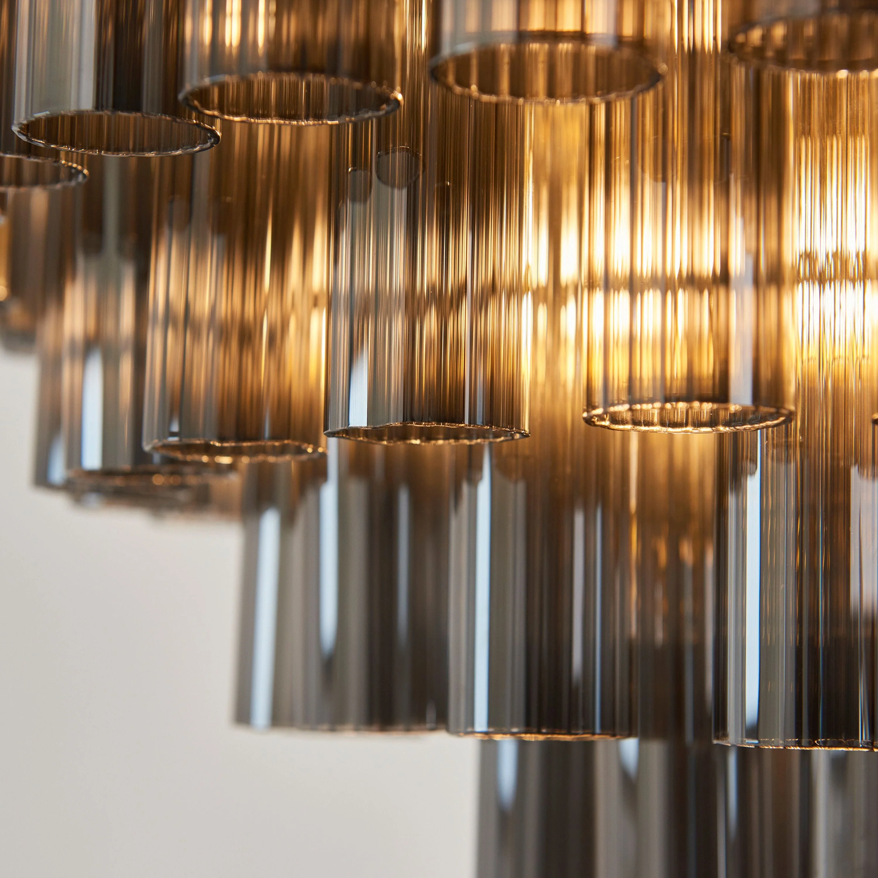 La Rochelle 12 Pendant Light Smokey Grey Lustre glass - Image 7