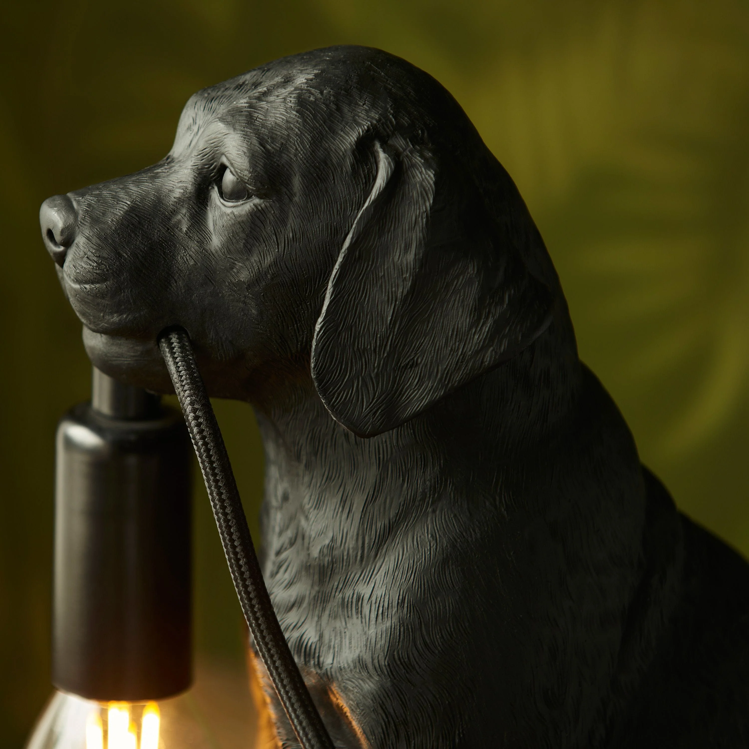 Labrador Puppy Table Lamp Black - Image 6