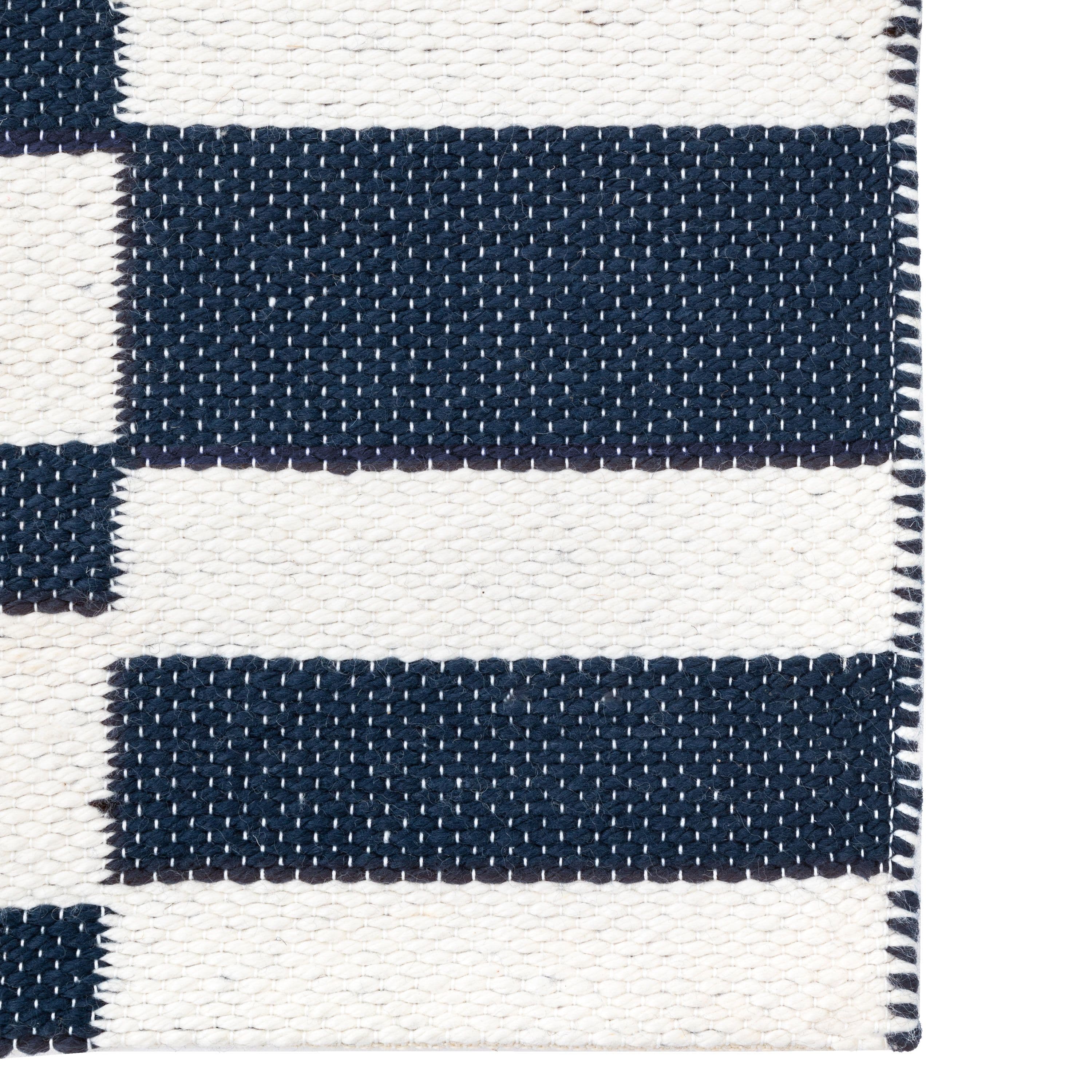 Lara Jacquard Rug Blue Large - Image 5