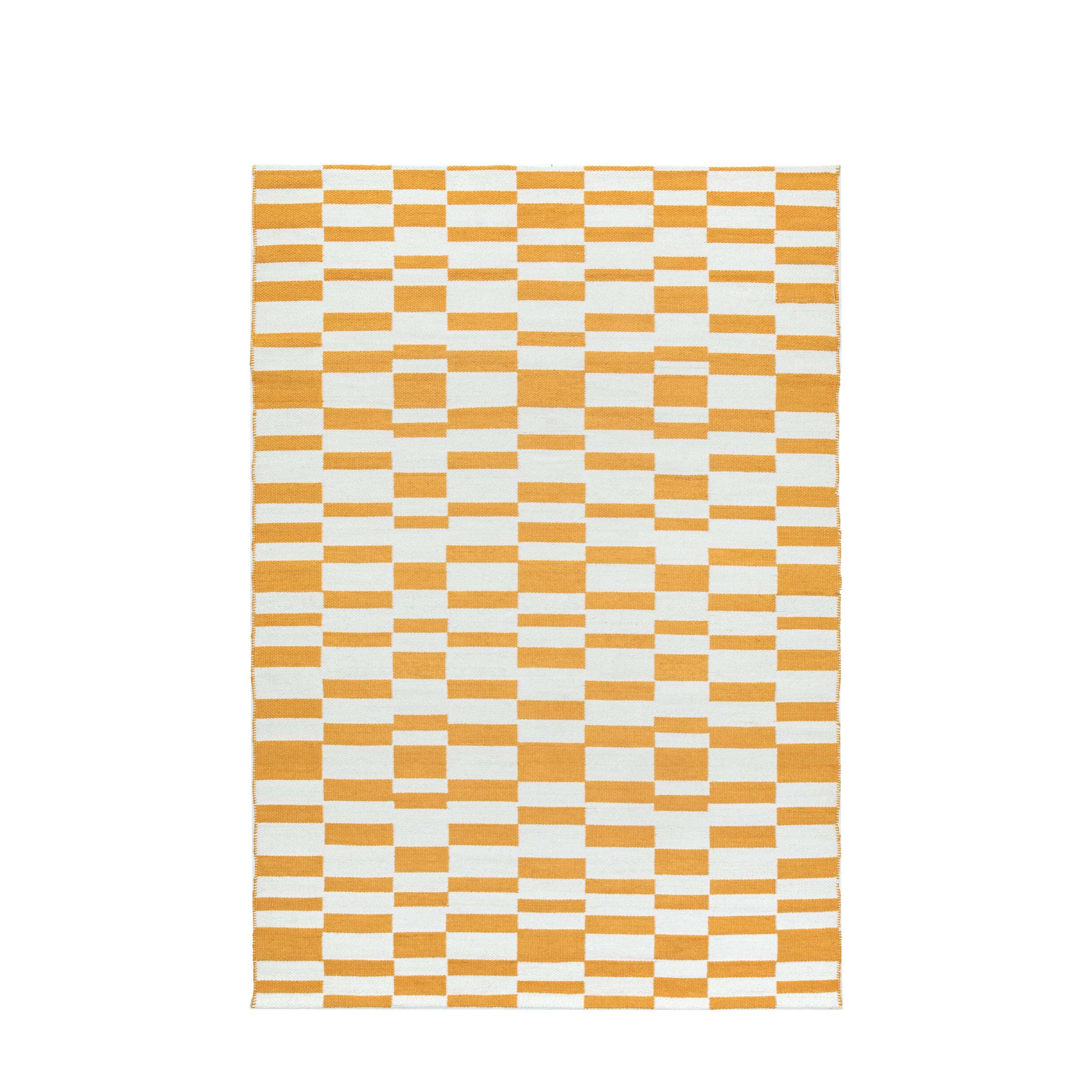 Lara Jacquard Rug Mustard Small - Image 4