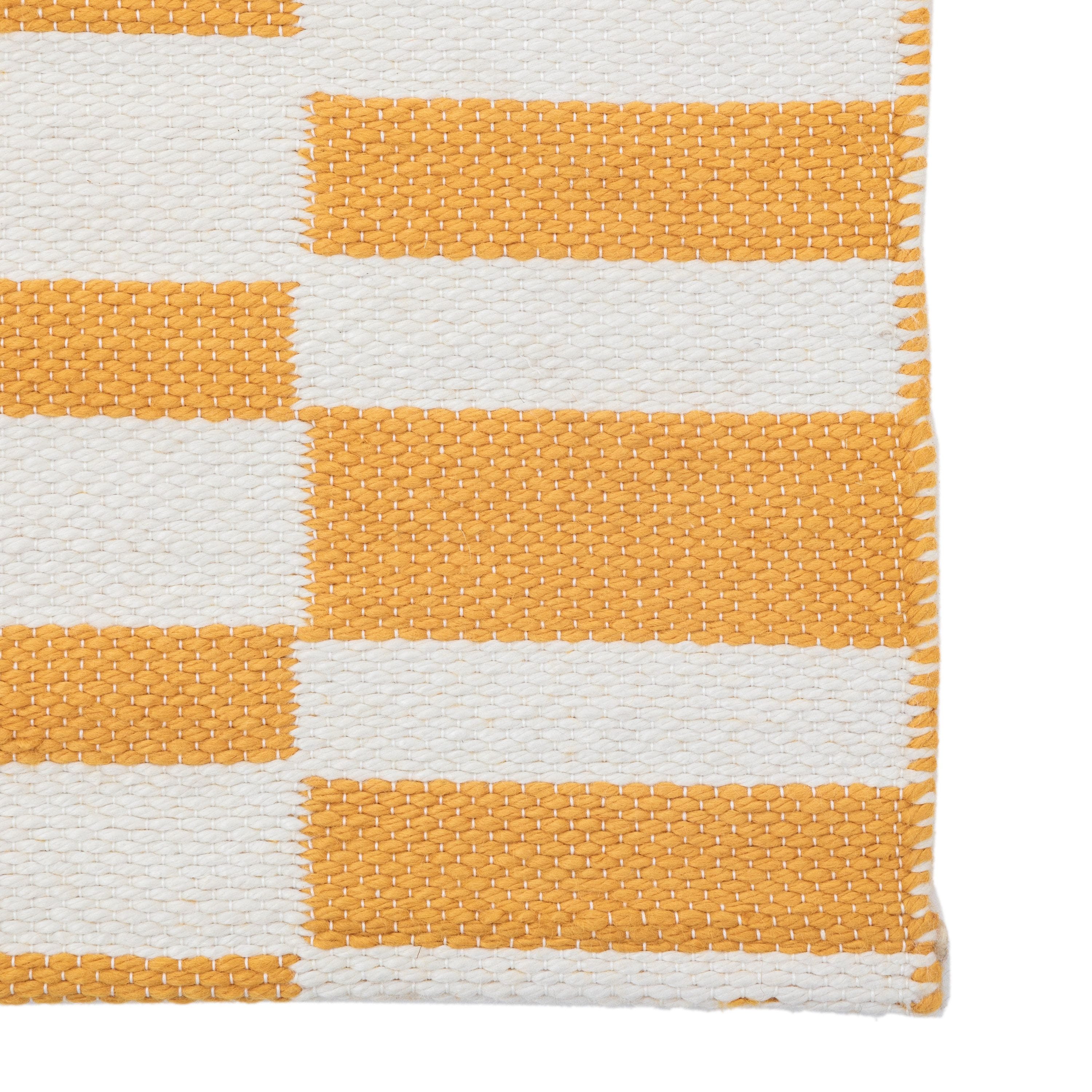 Lara Jacquard Rug Mustard Small - Image 5