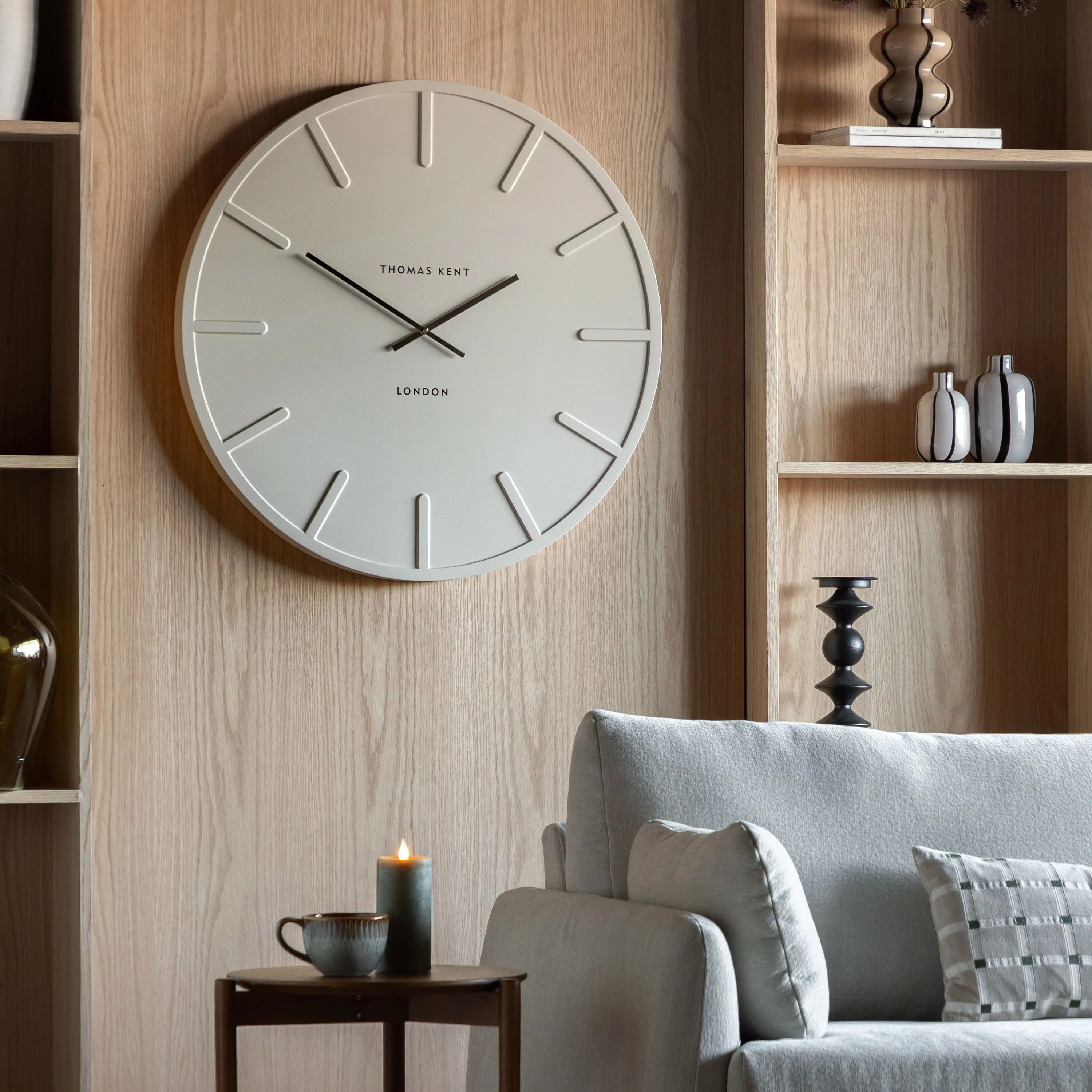 Larson Wall Clock Cream - Image 2