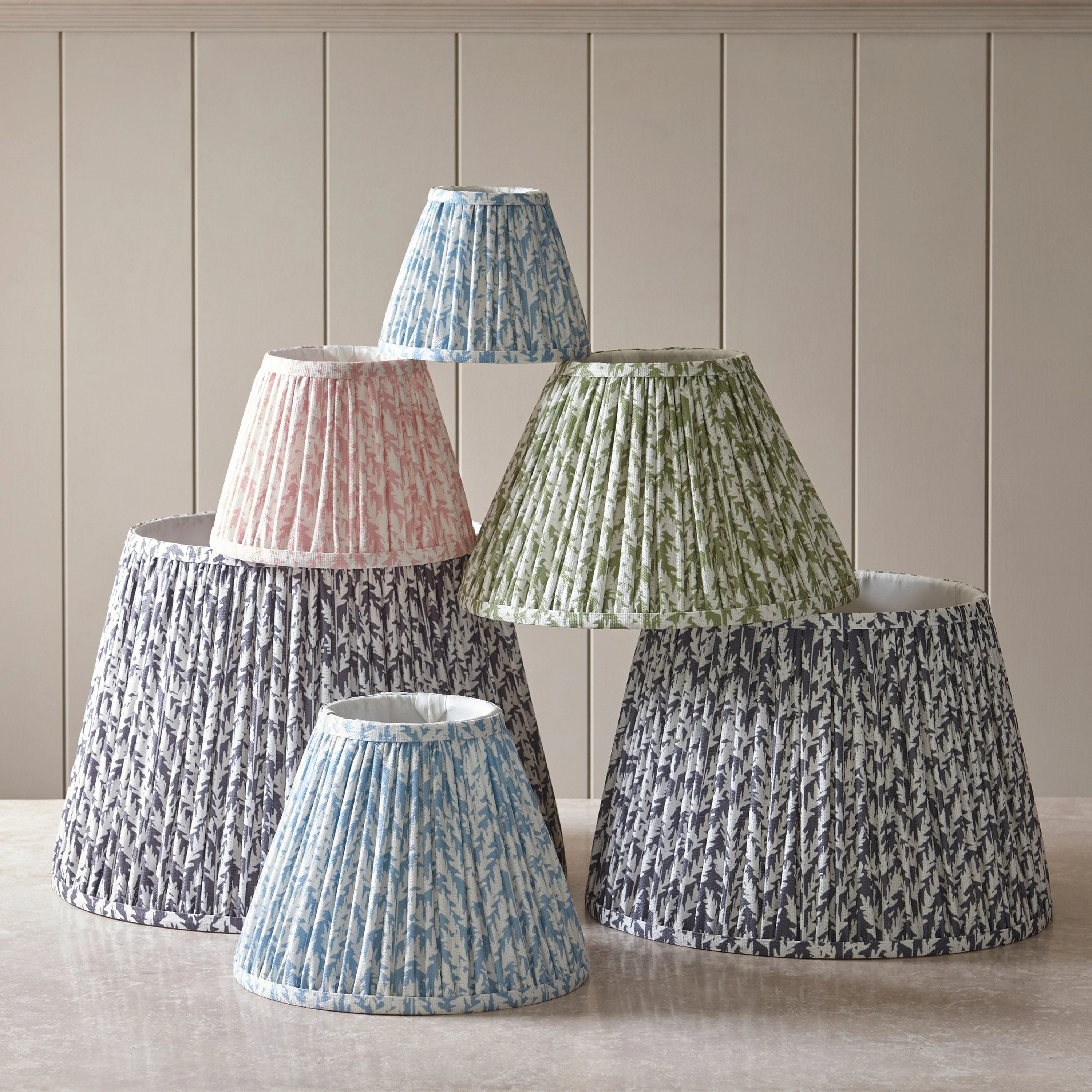 Leaf Shade Pearl Grey Fabric 25cm