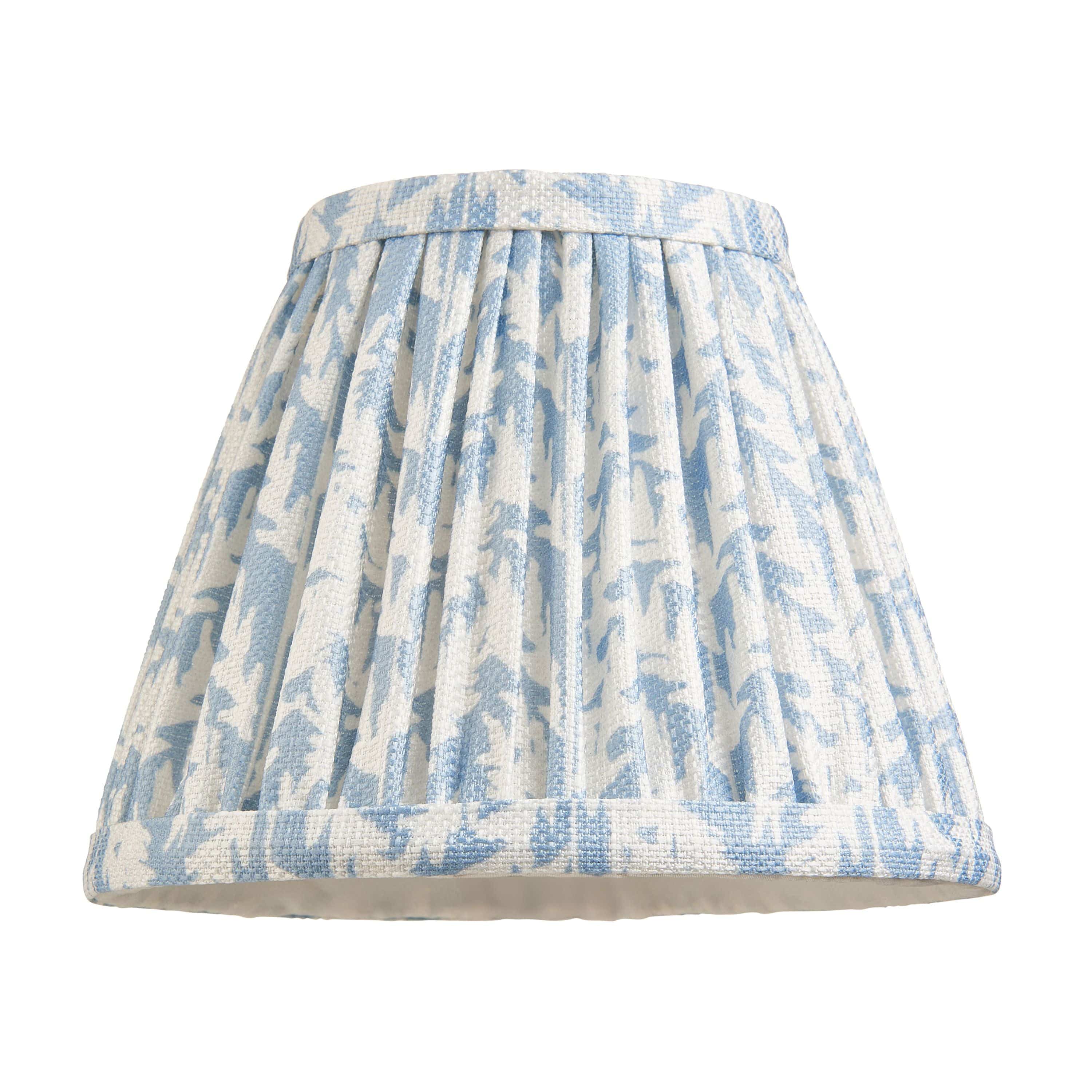 Leaf Shade Shell Bay Blue Fabric 16cm - Image 5