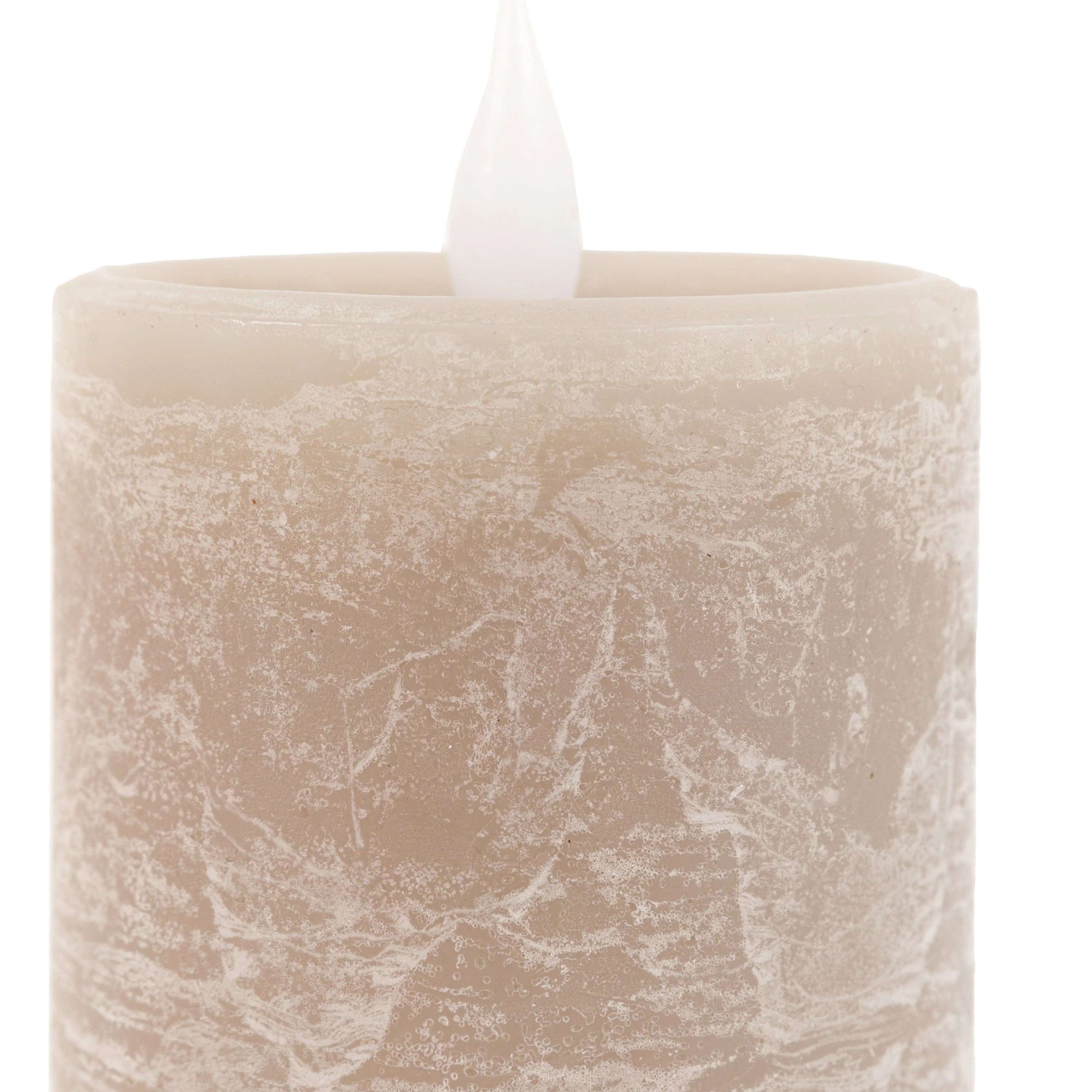 LED 1 Wick Candle Ivory 3pk - Image 5