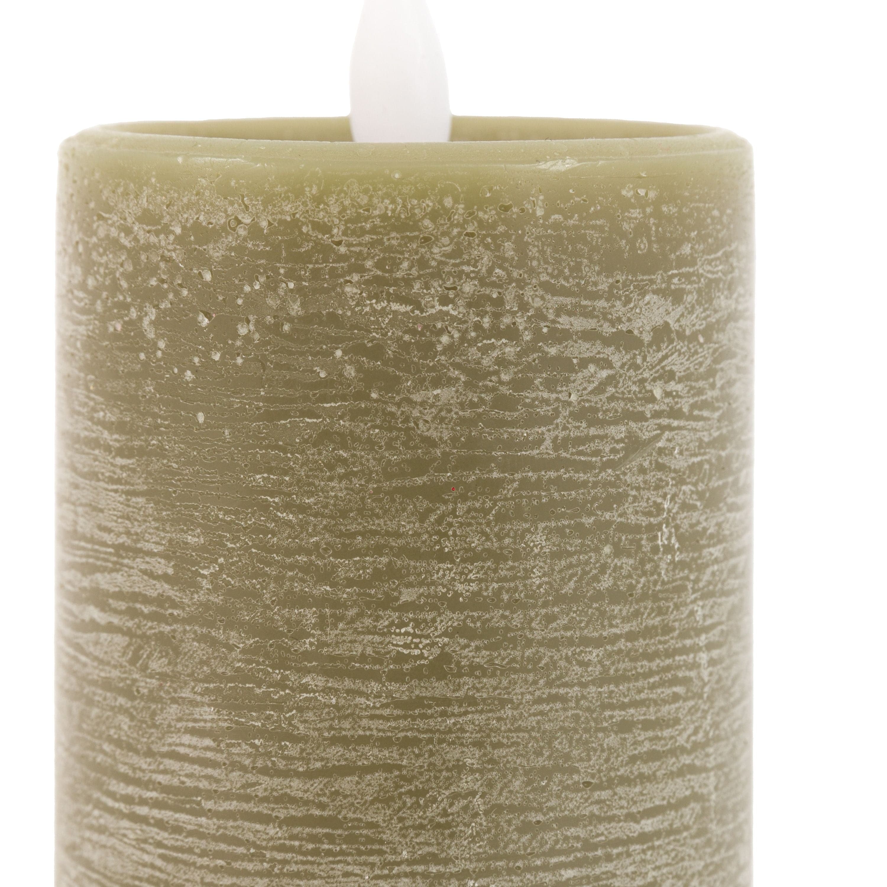 LED 1 Wick Candle Olive 3pk - Image 5