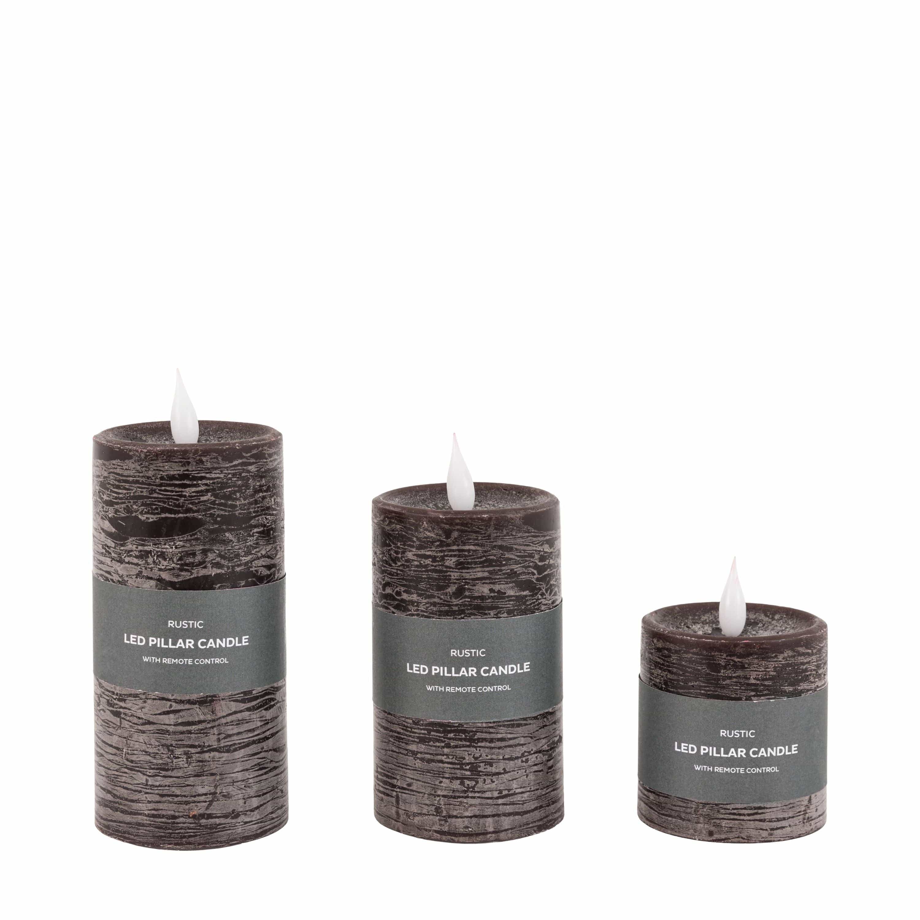 LED 1 Wick Candle Mocha 3pk - Image 4