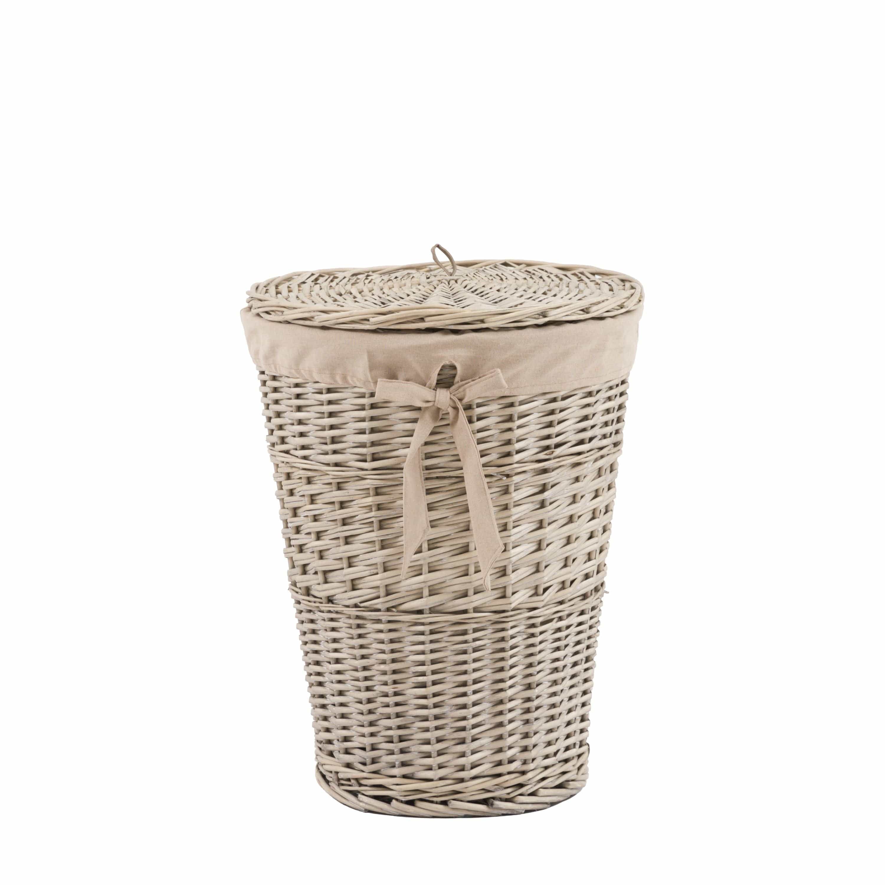 Lina Lined Laundry Basket Natural - Image 4