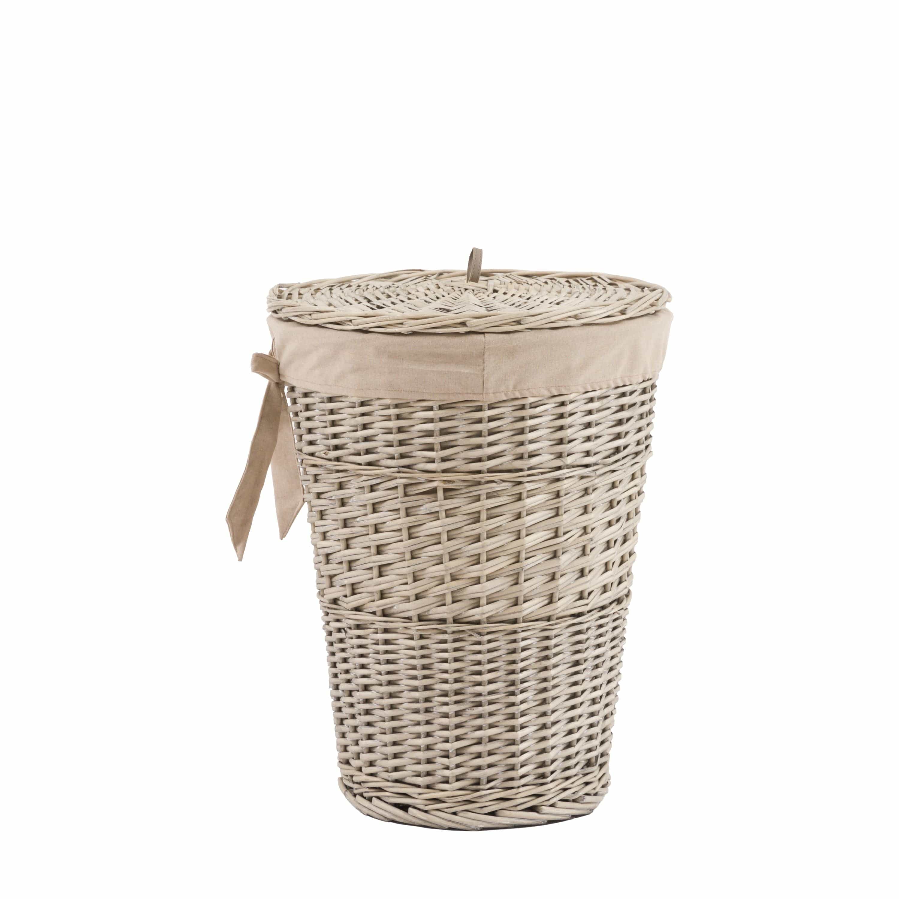 Lina Lined Laundry Basket Natural - Image 6