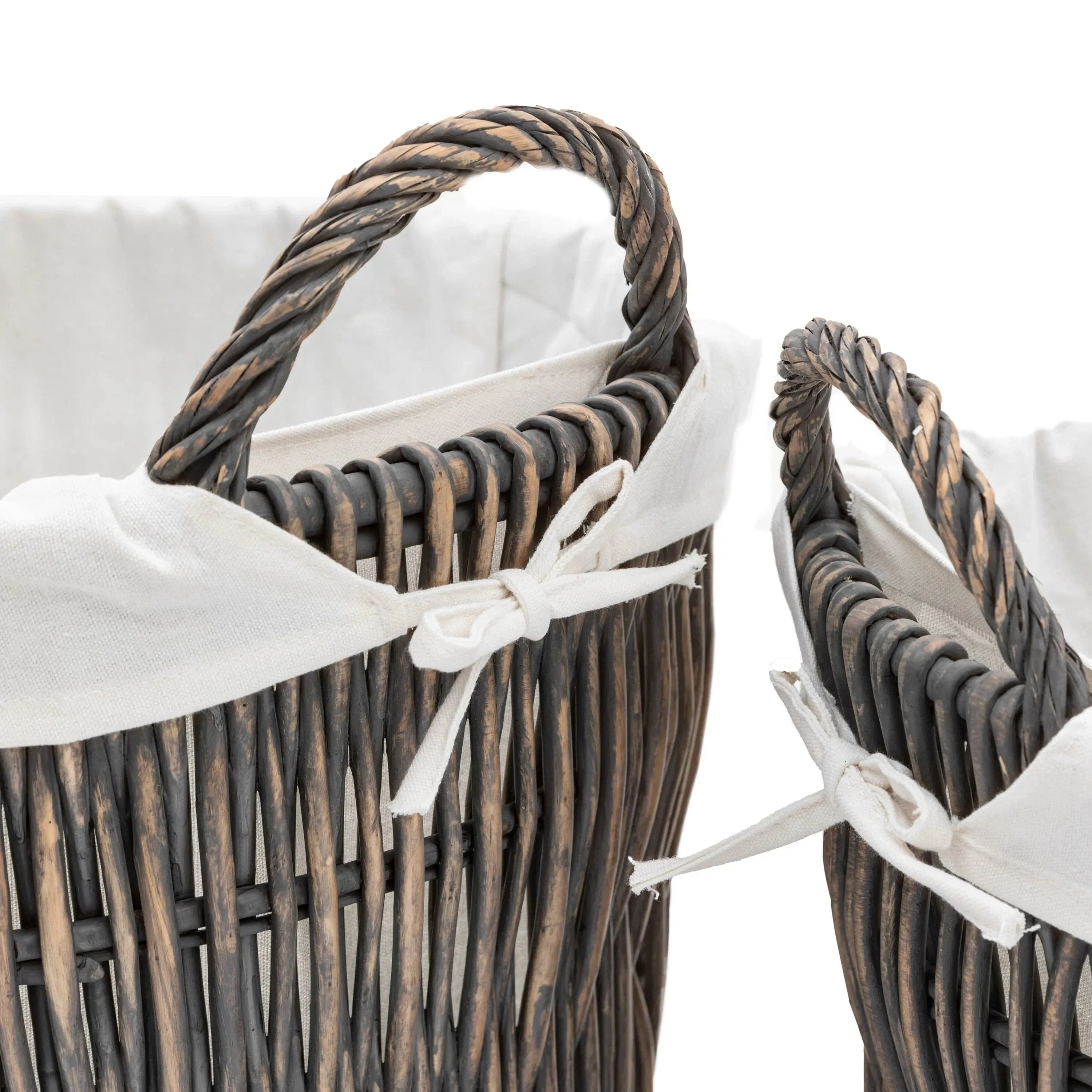 Linen Baskets with Liner Nests Set of 2 - Image 2