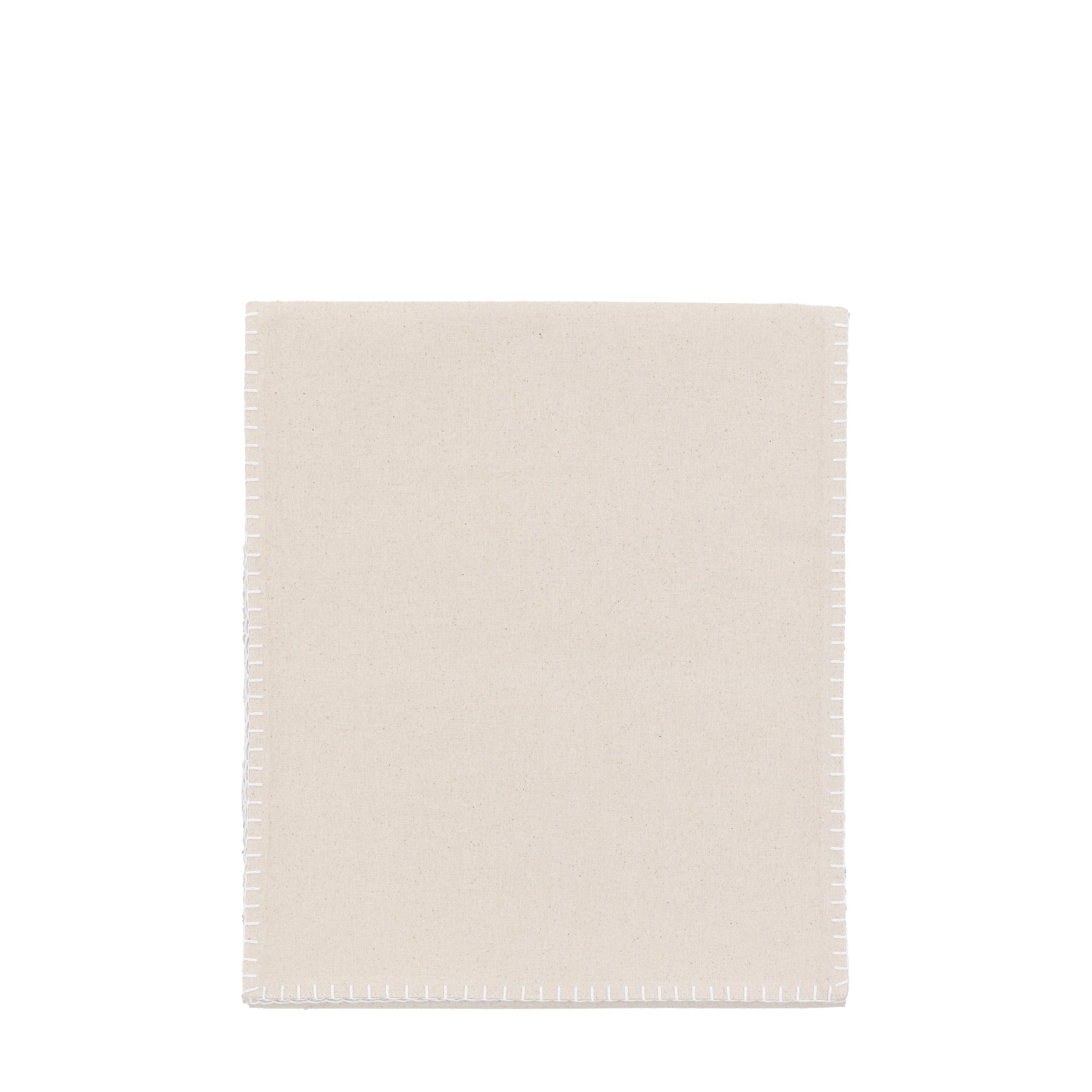 Linen Effect Table Runner Cream Small - Image 2