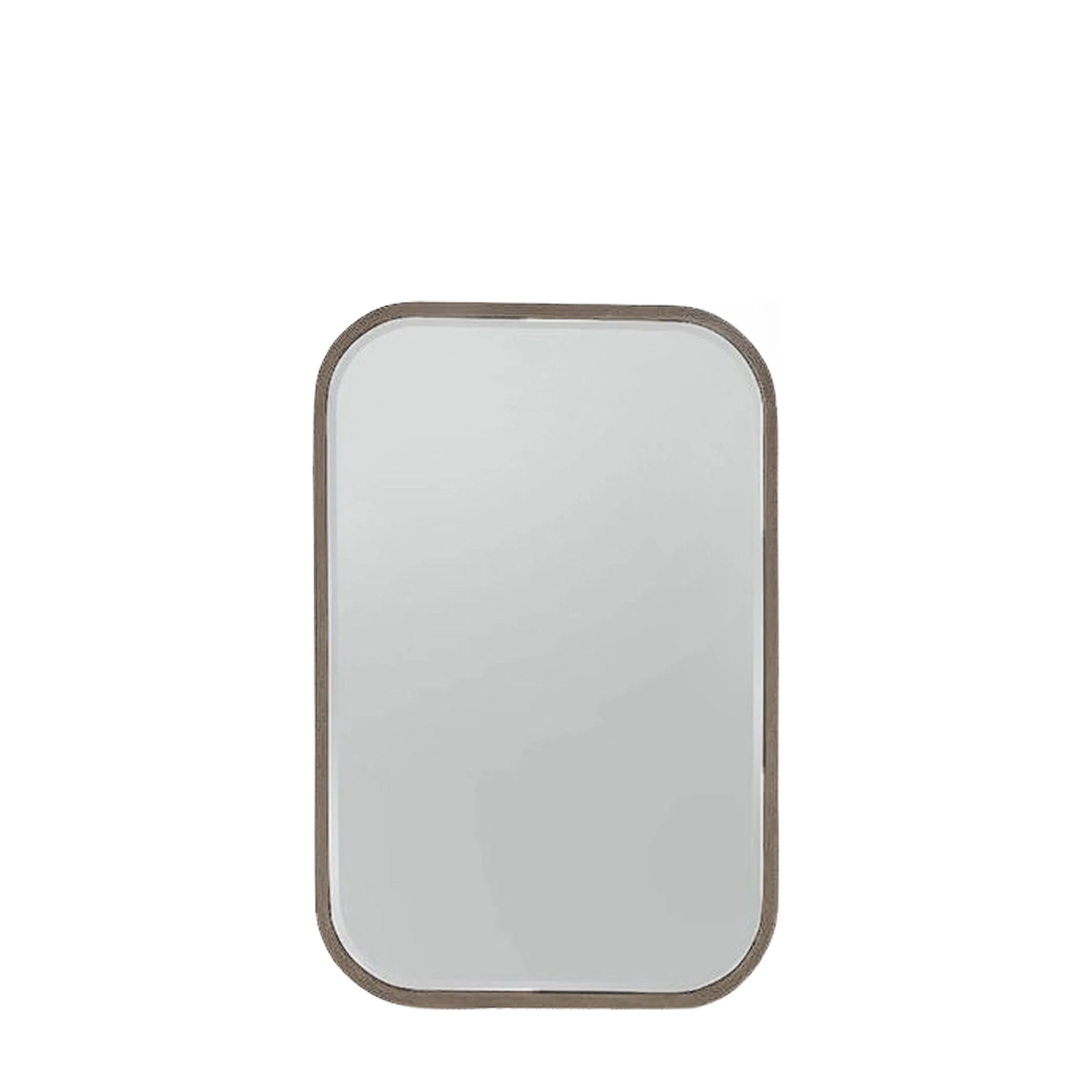 Logan Rectangle Mirror Distressed Champagne