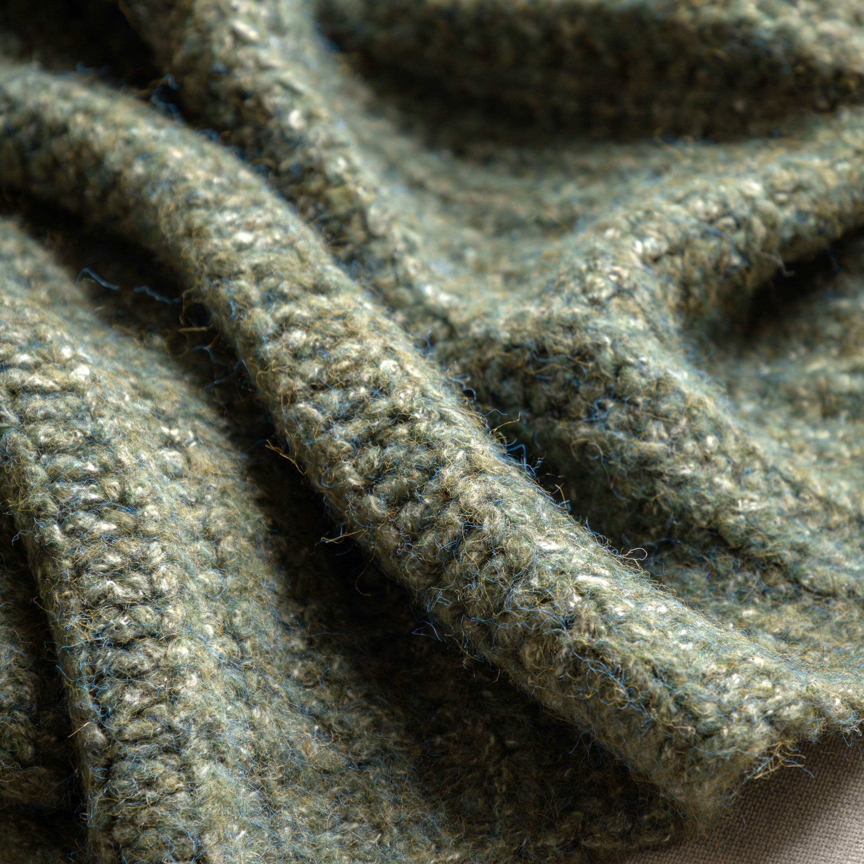Luxury Mel Knit Throw Khaki - Image 3
