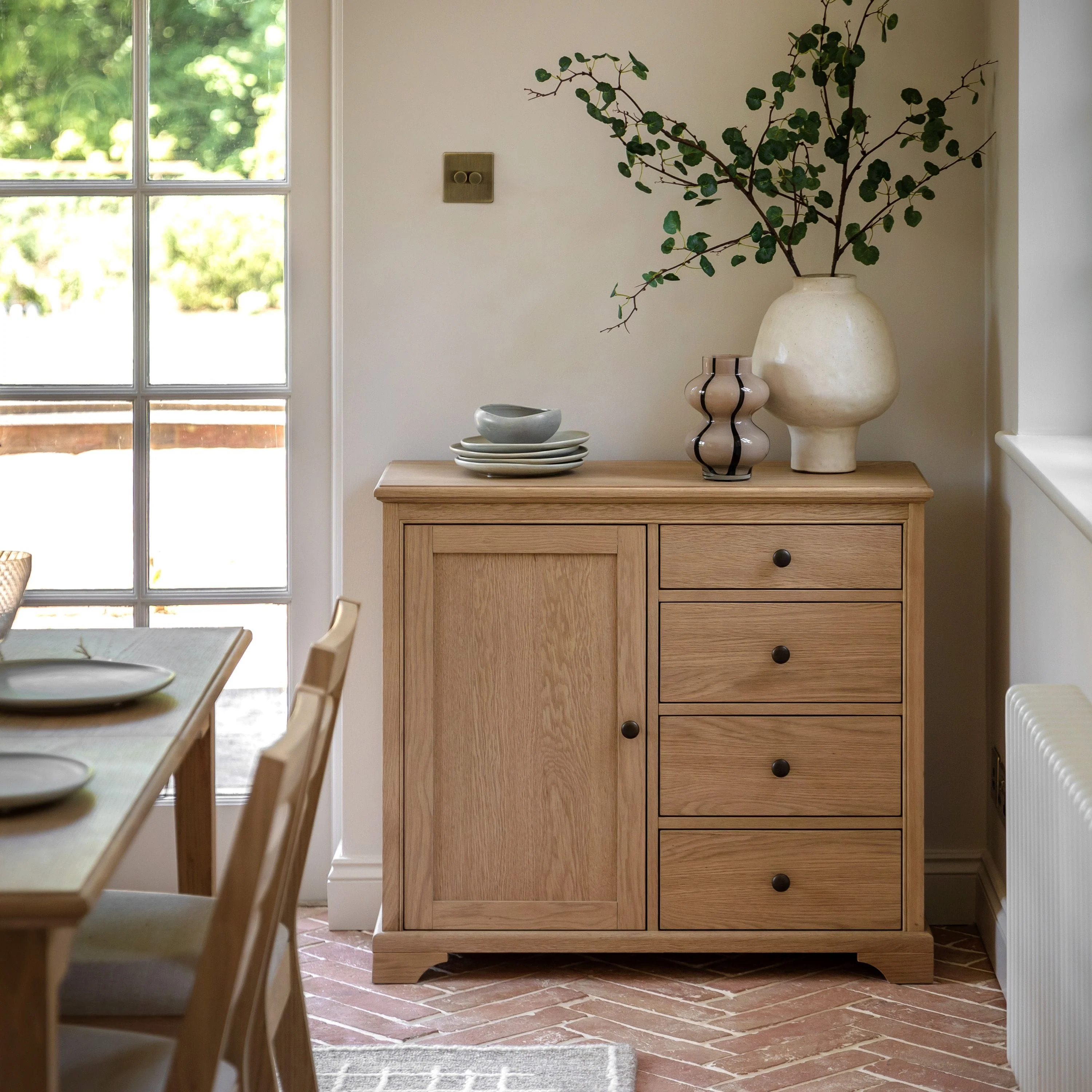 Malvern 1 Door 4 Drawer Sideboard