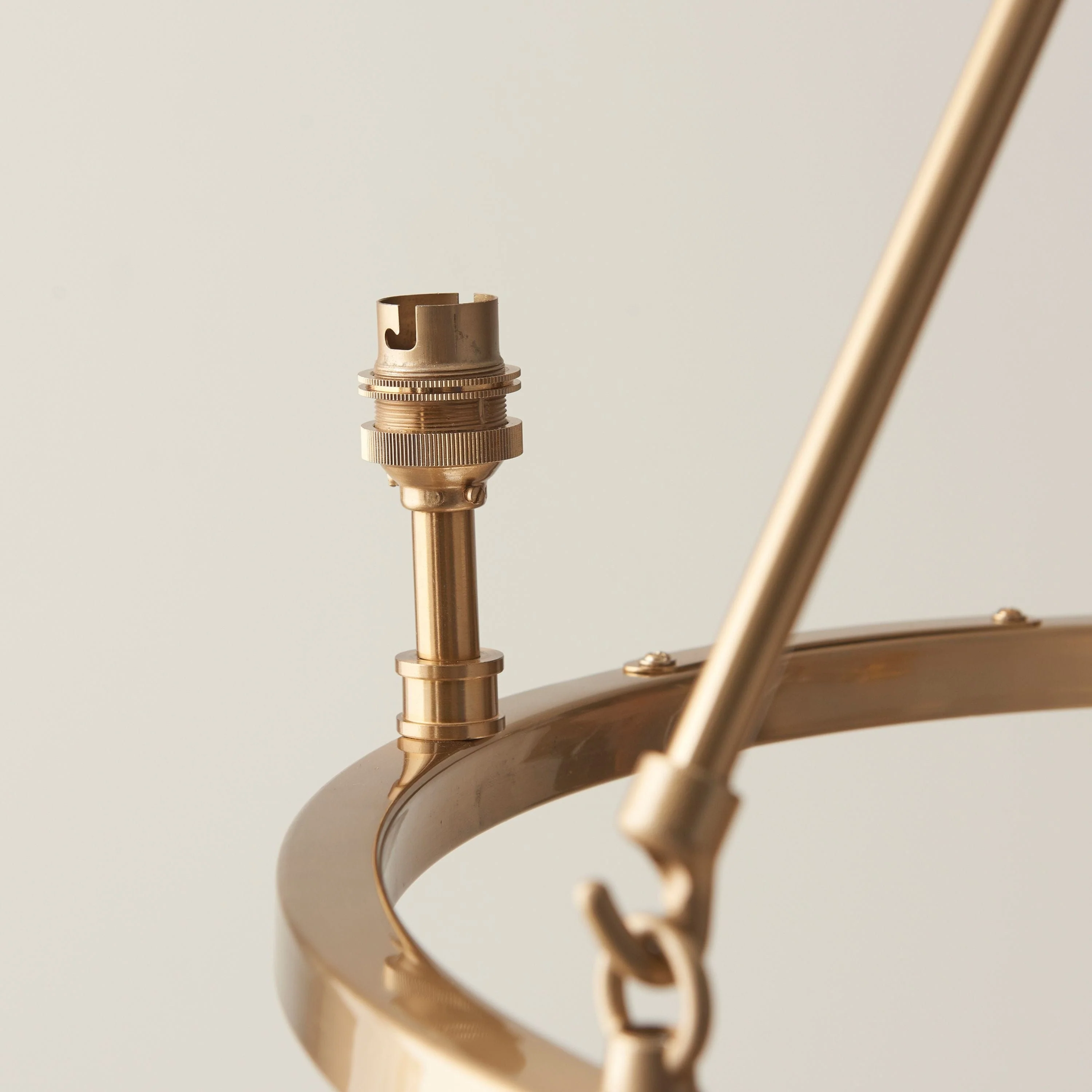 Manchester 3 Pendant Light Fitting Aged Brass - Image 5