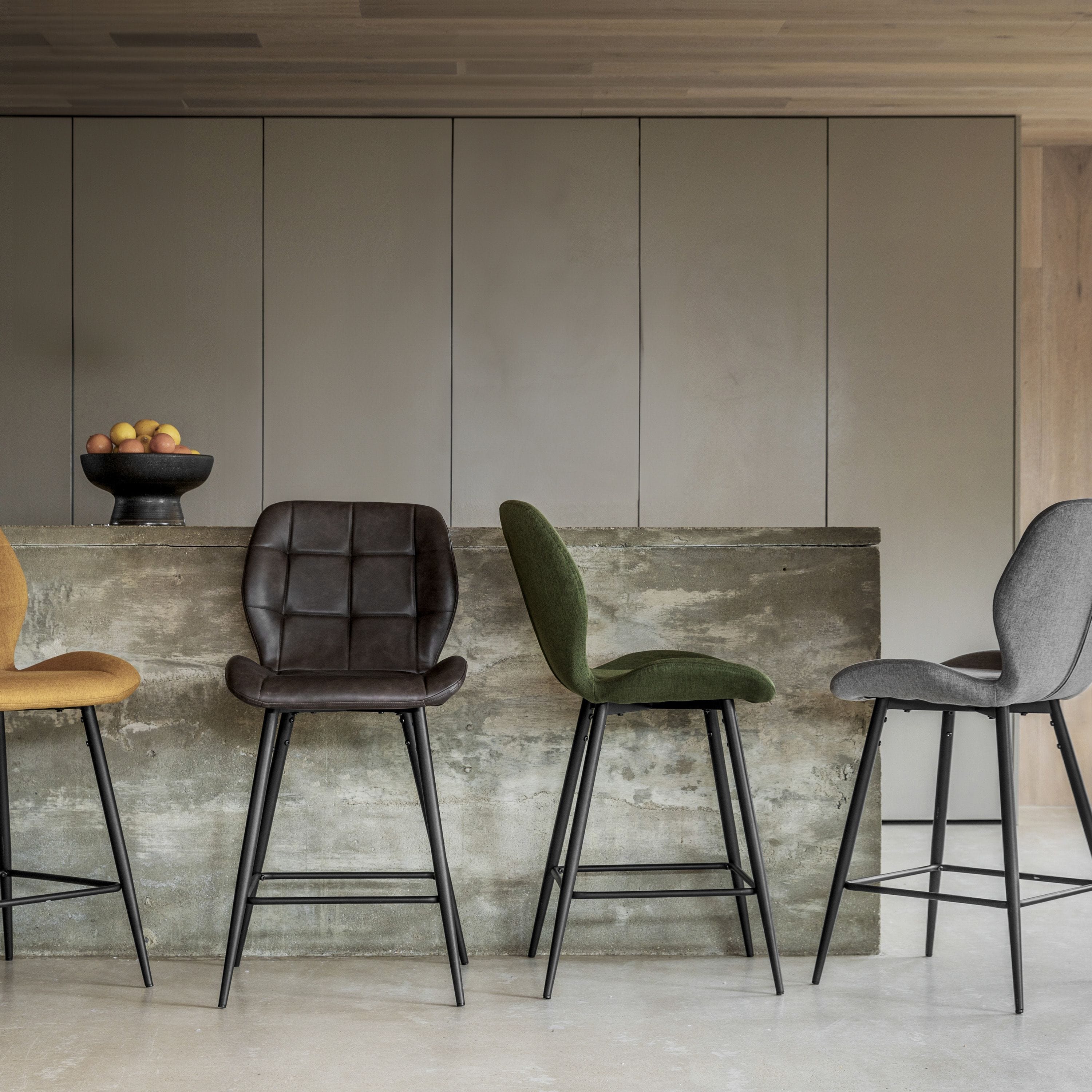 Manford Stool Brown 2pk - Image 3