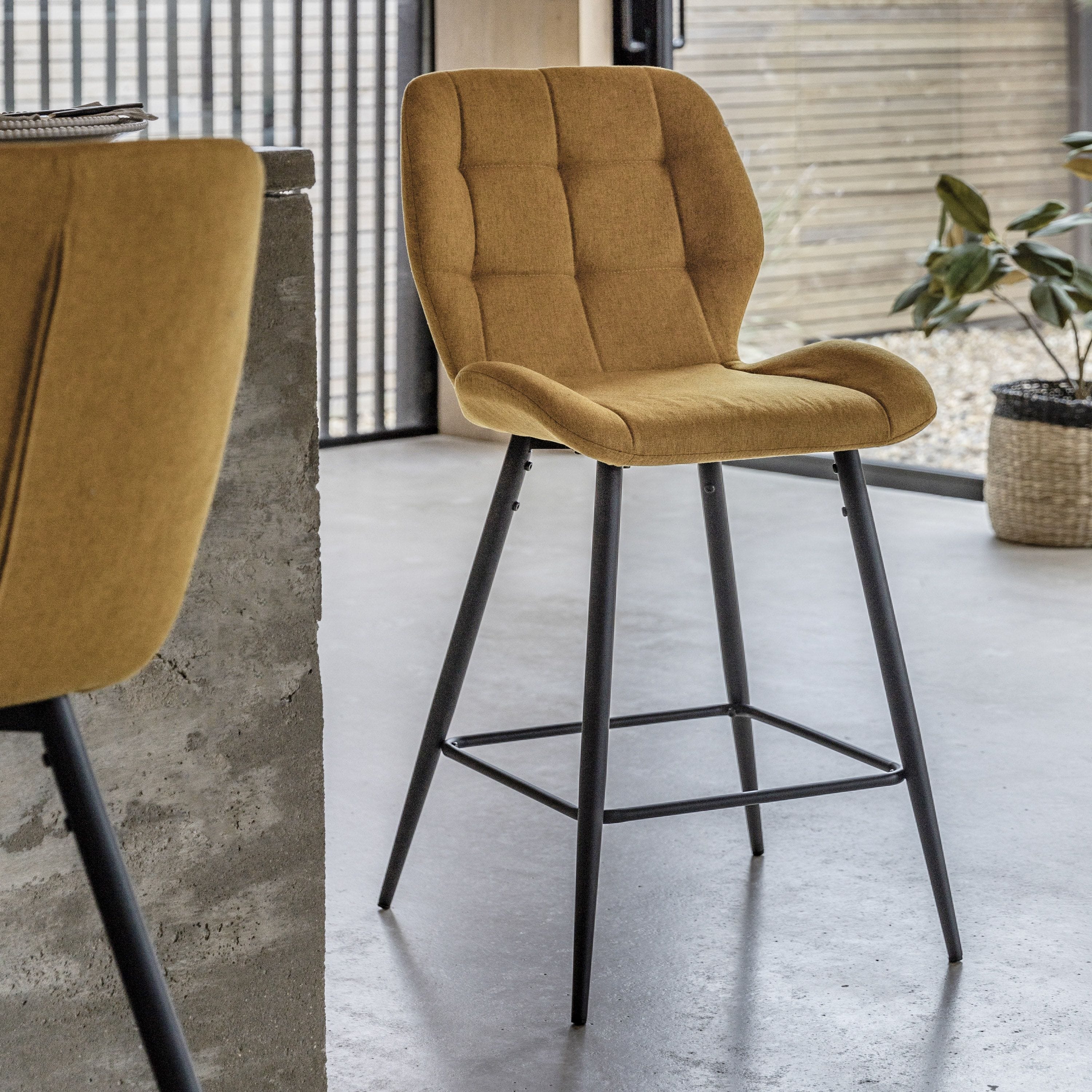 Manford Stool Saffron 2pk