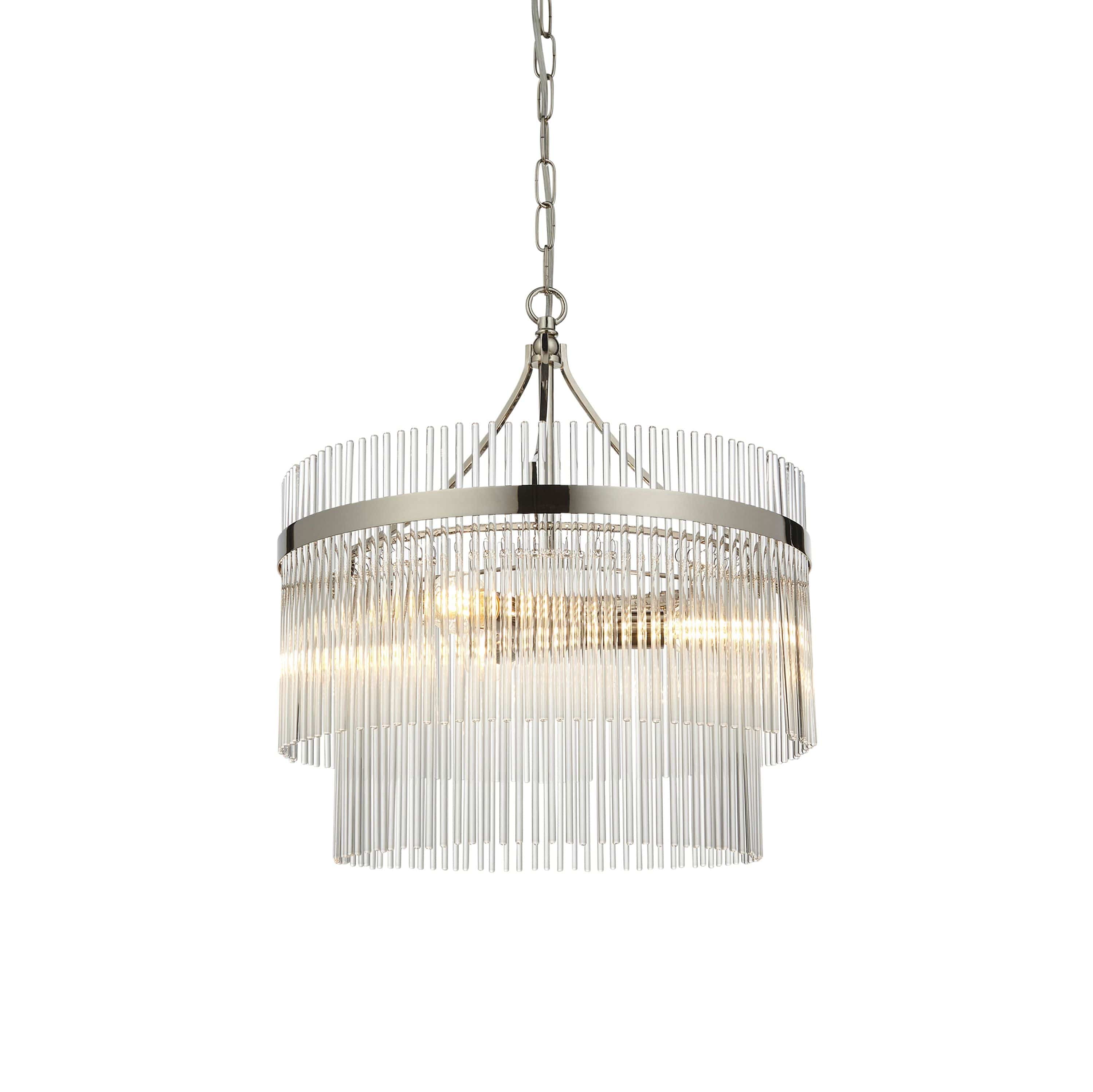 Marietta 3 Pendant Light Bright Nickel - Image 9