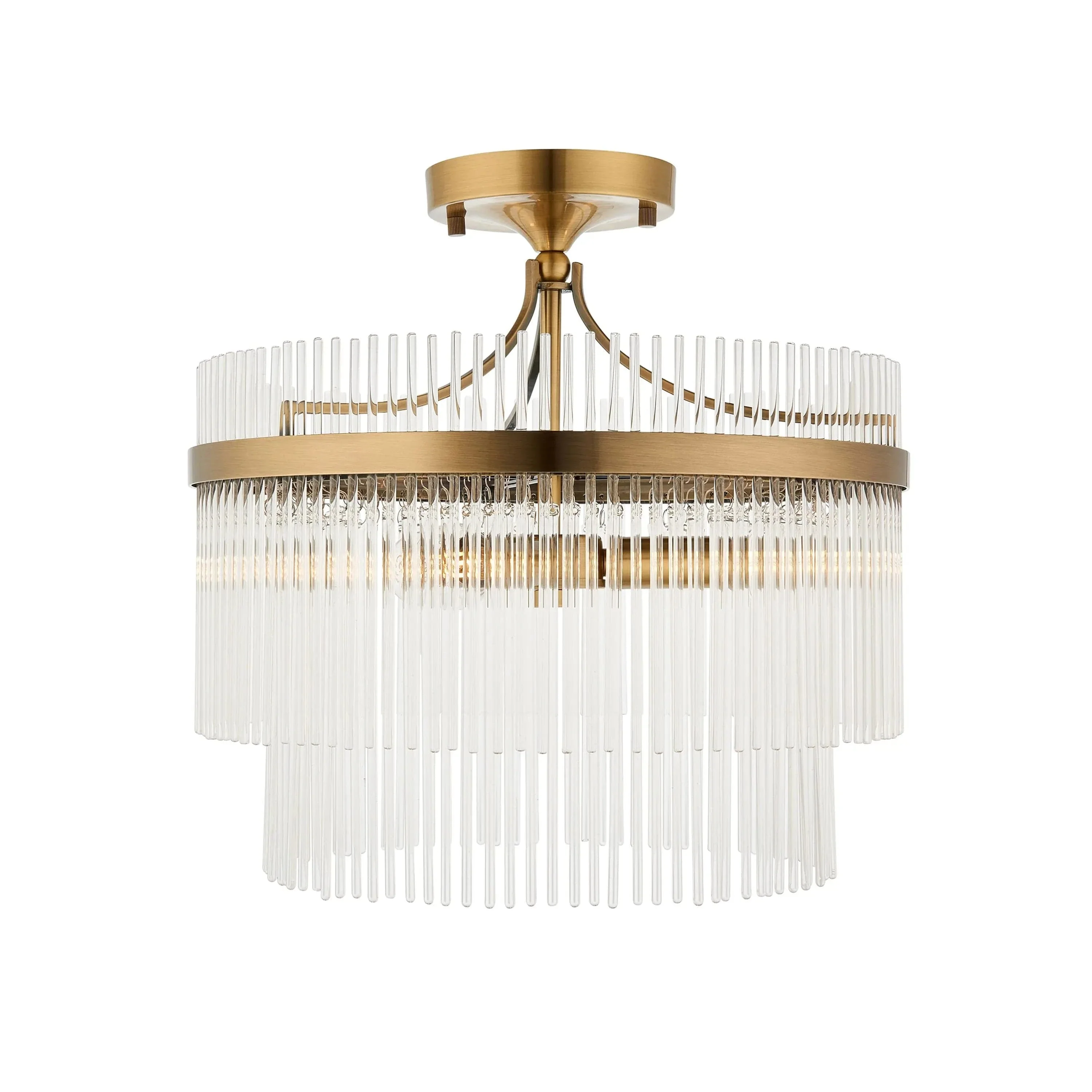 Mariette 3 Ceiling Light Antique Brass - Image 2