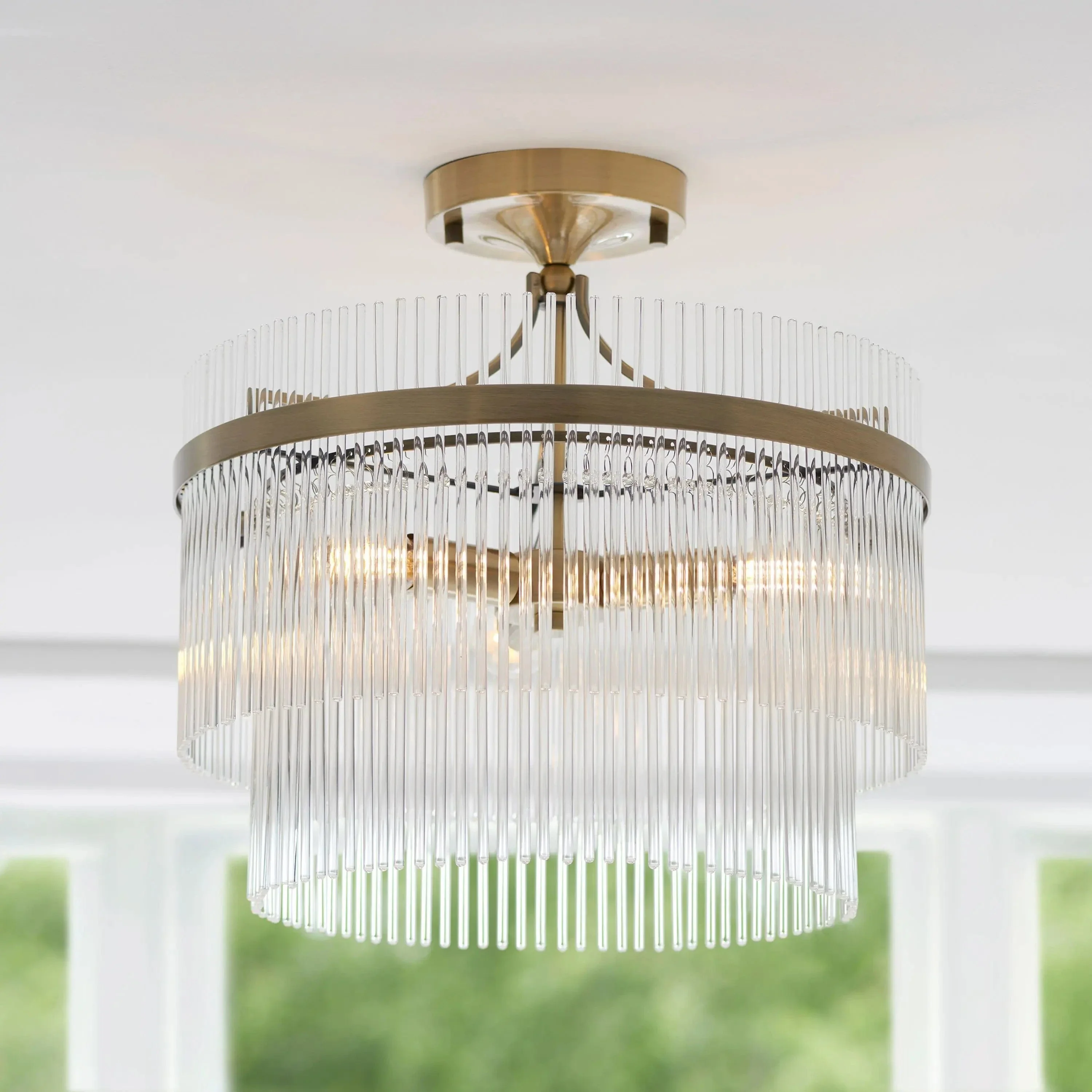 Mariette 3 Ceiling Light Antique Brass - Image 5