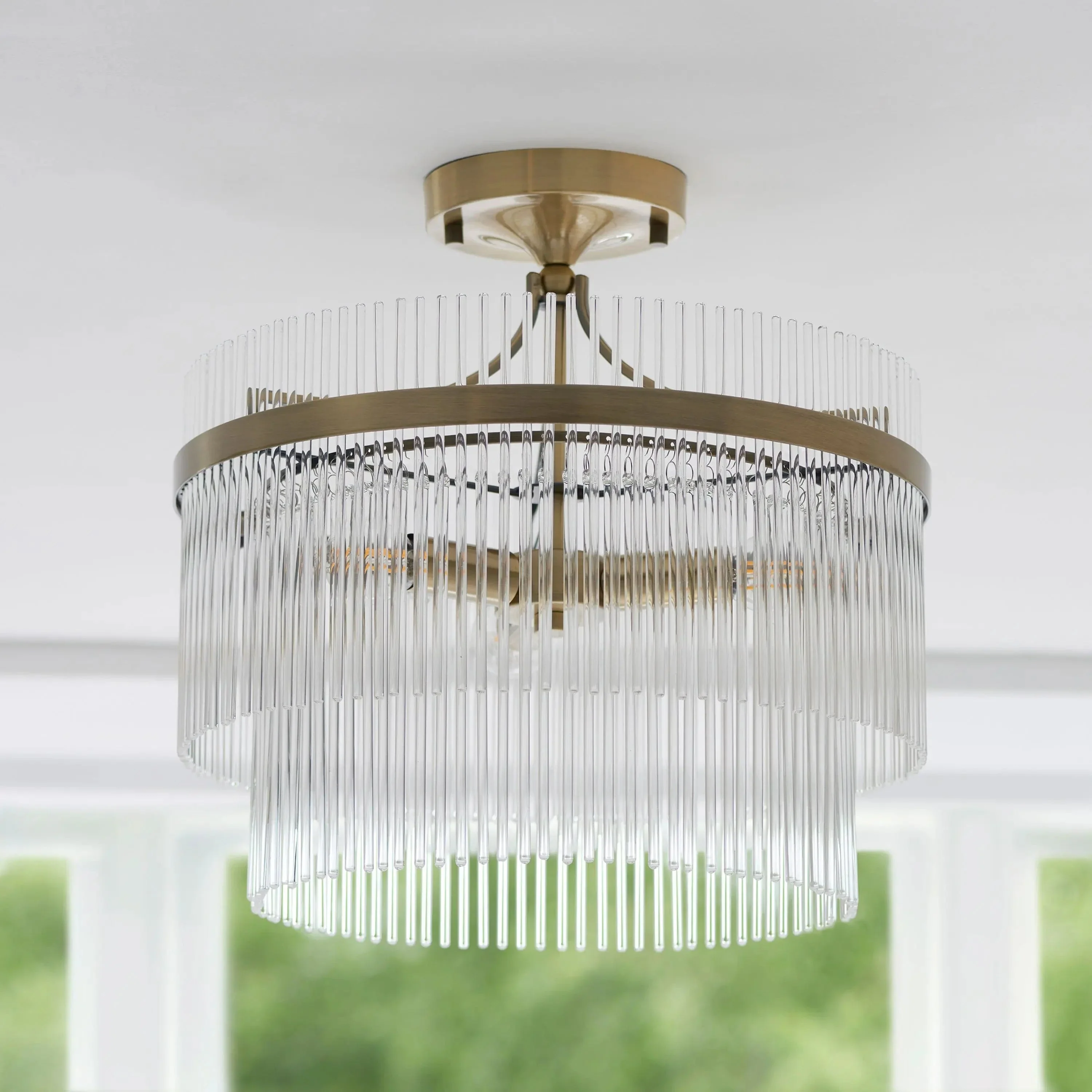 Mariette 3 Ceiling Light Antique Brass - Image 7