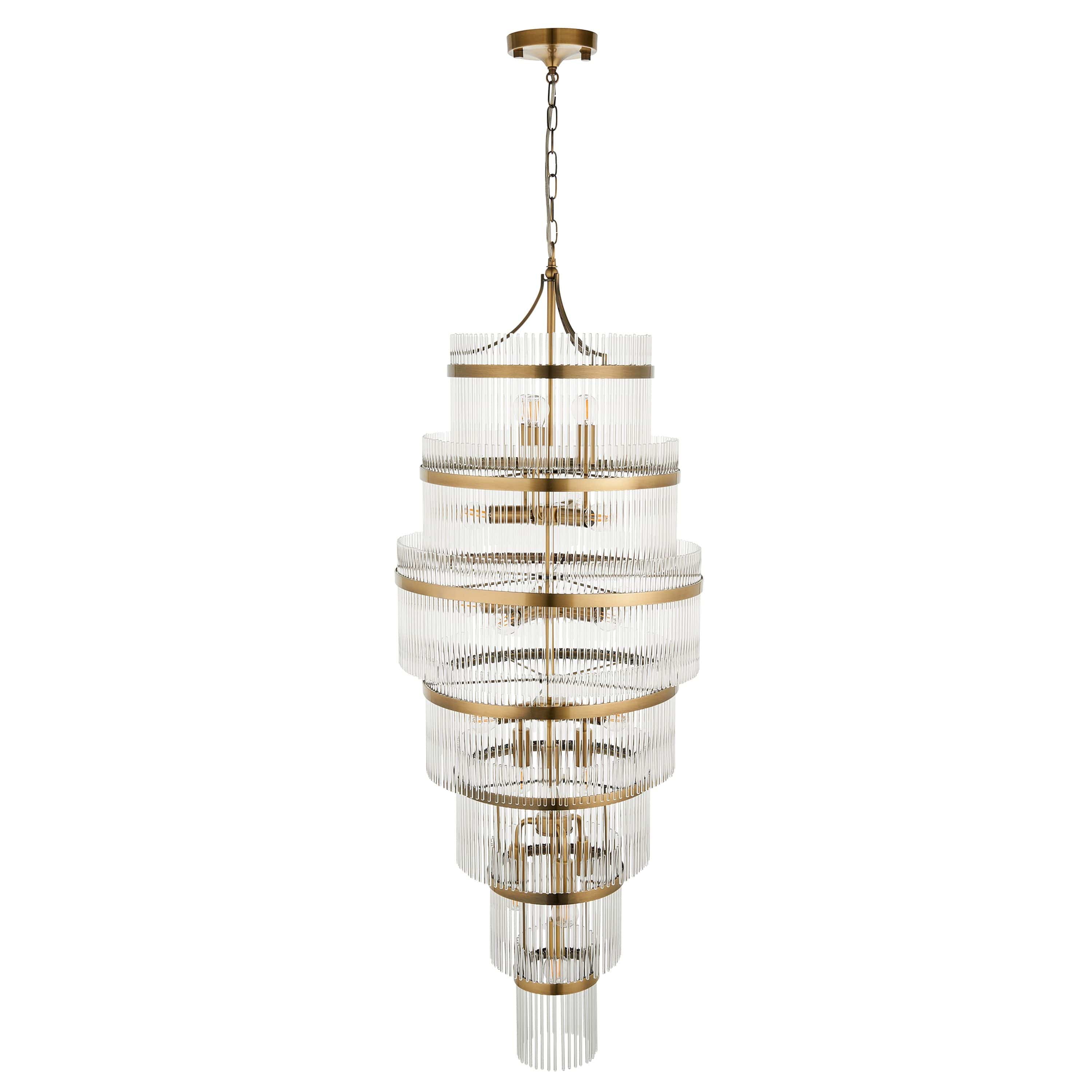 Mariette Grand 21 Pendant Light Antique Brass - Image 7