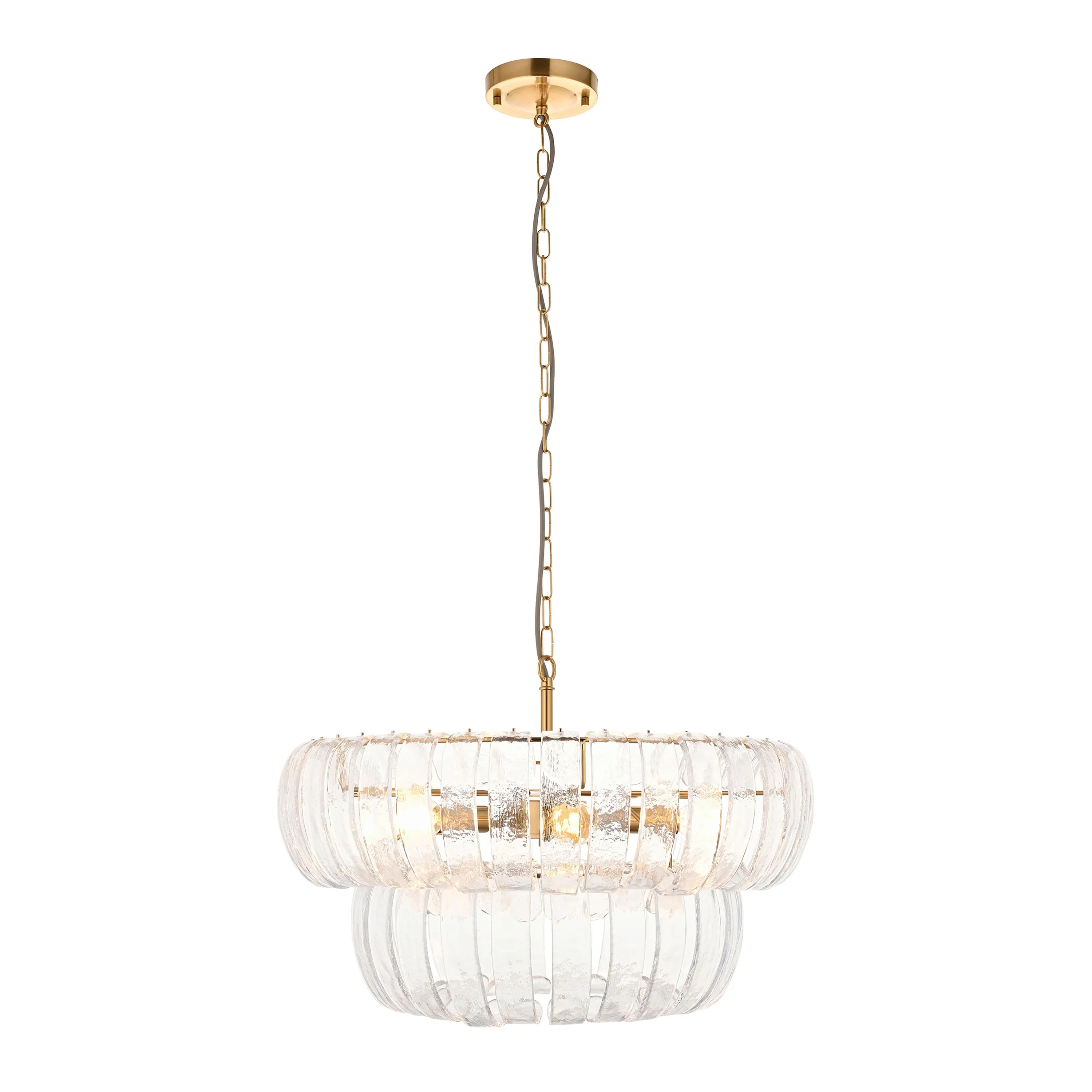 Montrose 6 Pendant Light Brushed Aged Brass
