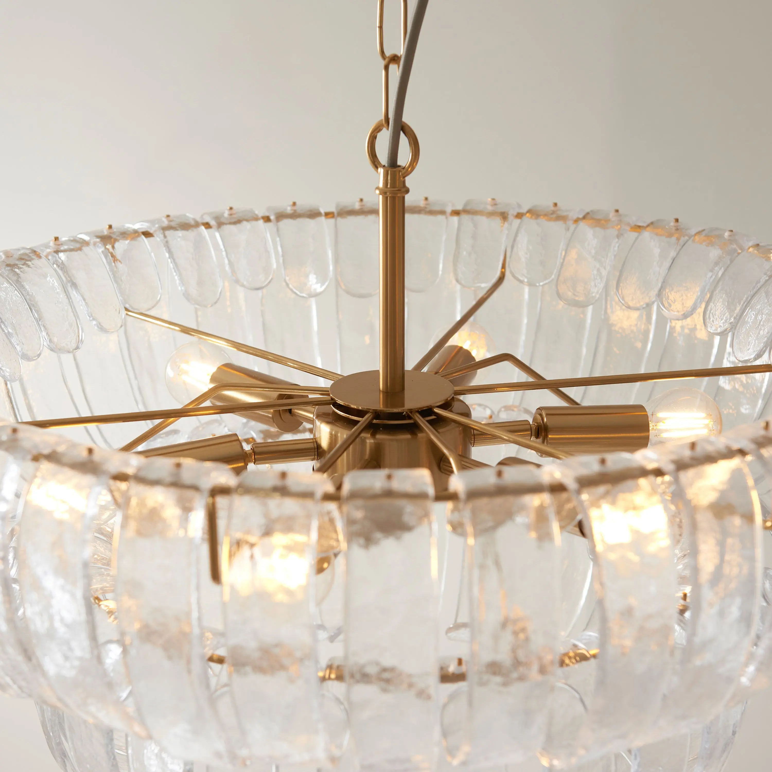 Montrose 6 Pendant Light Brushed Aged Brass - Image 3